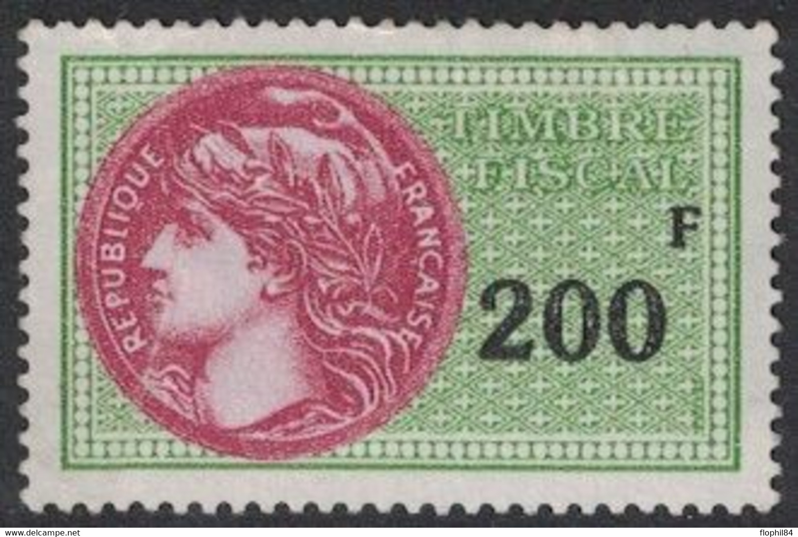 TIMBRE MOBILE - FISCAUX GENERAUX - N°500 - AVEC GOMME SANS TRACE - COTE 80€ . - Stamps