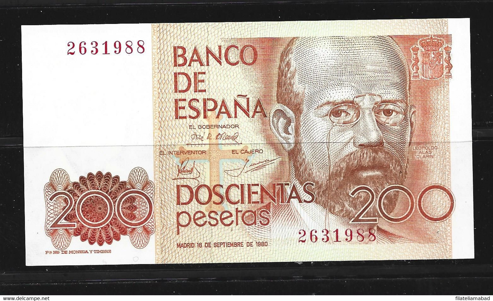 ESPAÑA BILLETE DE 200 Pts. 1980 Sin Circular Plancha - 200 Pesetas