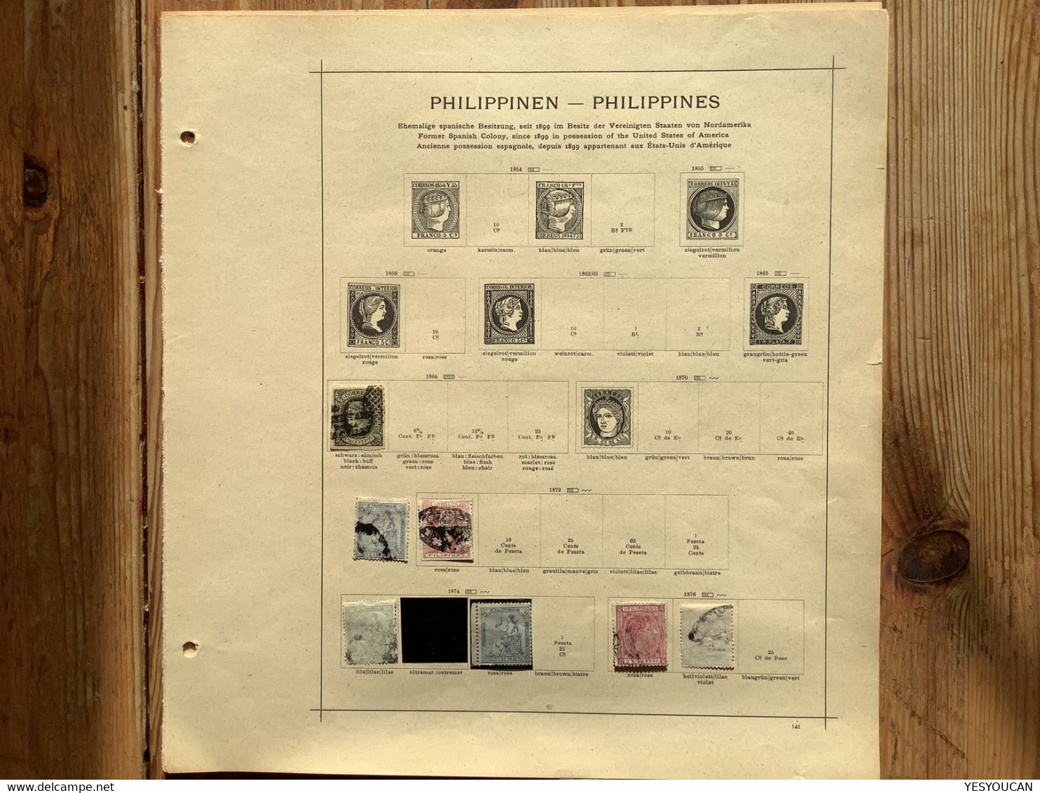 Philippines 1864-1936 15 Page Collection Used/unused(Filipinas Spain España USA Occupation Territories Colonies Sammlung - Filippijnen