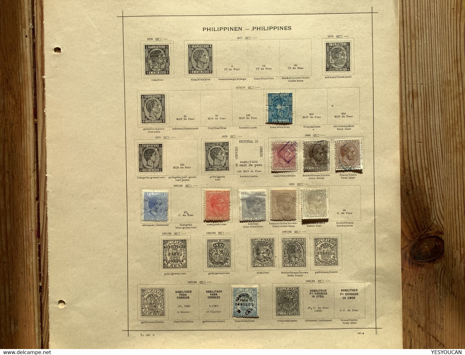 Philippines 1864-1936 15 Page Collection Used/unused(Filipinas Spain España USA Occupation Territories Colonies Sammlung - Filipinas