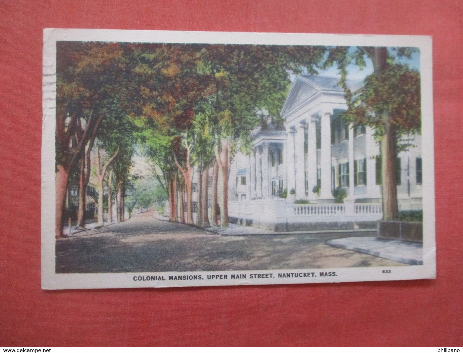 Colonial Mansions.  Upper Main Street.  Nantucket  Massachusetts > Nantucket         Ref 5824 - Nantucket