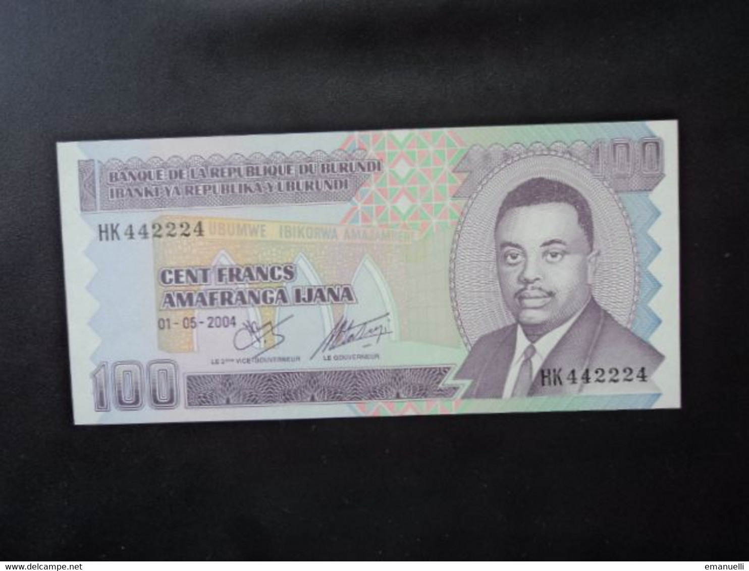 BURUNDI : 100 FRANCS    01.05.2004    P 37d      NEUF - Burundi