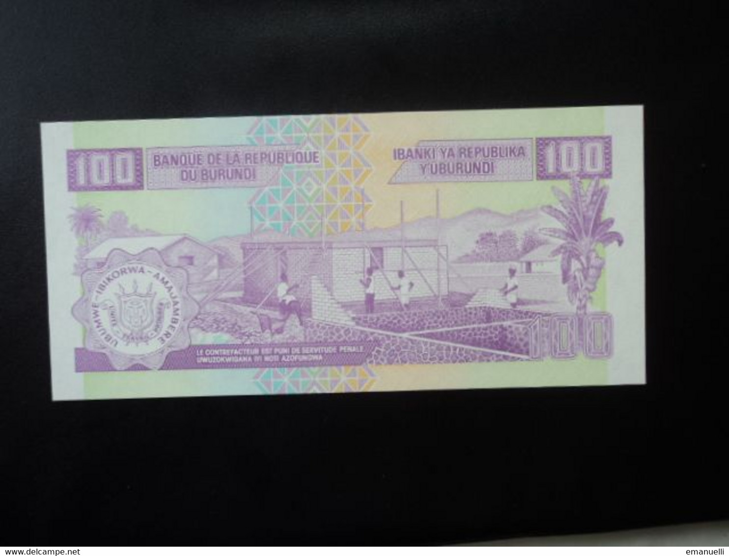 BURUNDI : 100 FRANCS    01.05.2004    P 37d      NEUF - Burundi