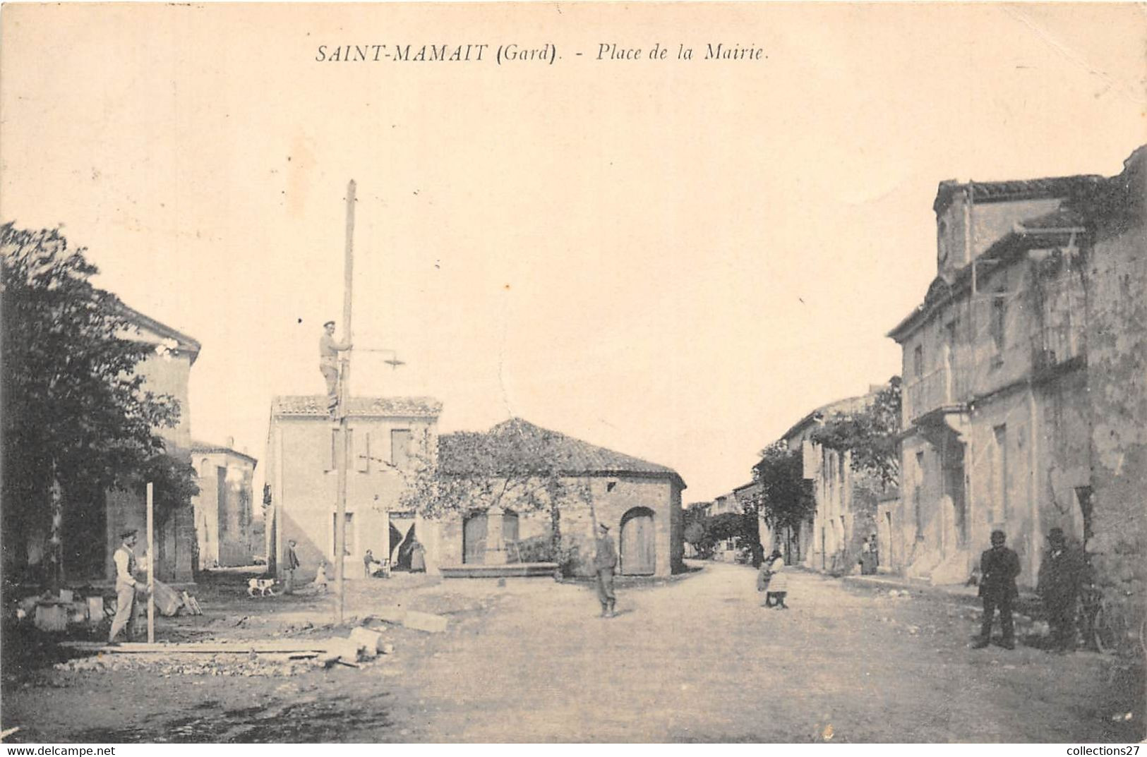 30-SAINT-MAMAIT- PLACE DE LA MAIRIE - Autres & Non Classés