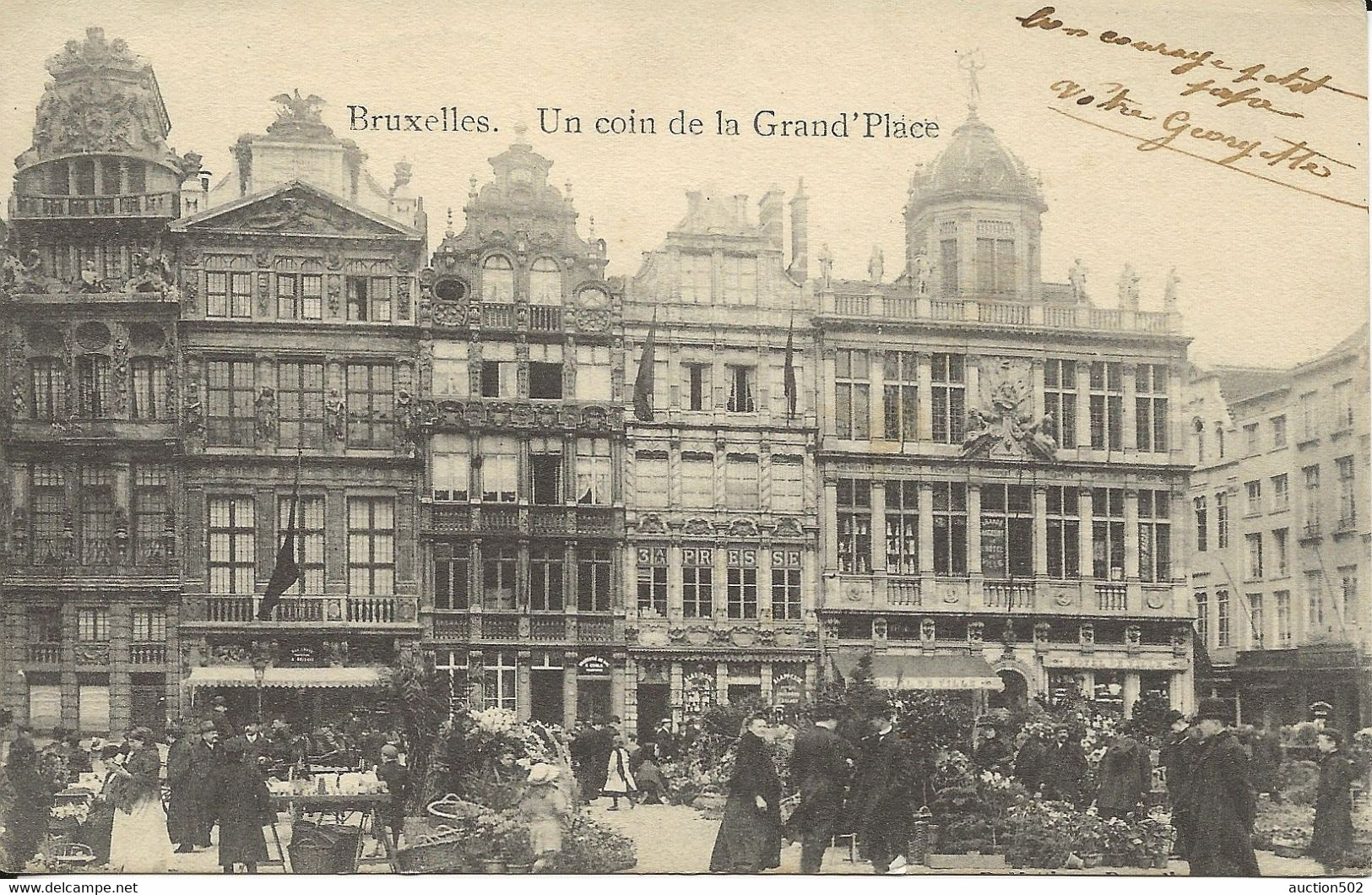 2445R/ CP BXL Grand Place De St.Gilles Obl.Bruxelles 6/10/1915 > PDG-POW Sotau Hannover KANN BEFÖRDERT WERDEN ... - Prisoners