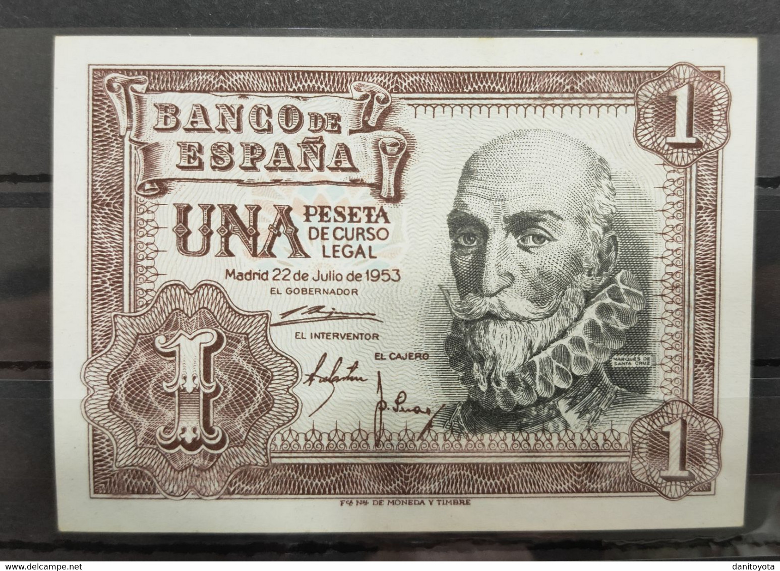 ESPAÑA. EDIFIL 465. 1 PTA 22 DE JULIO DE 1953 SIN SERIE, S/C. - 1-2 Peseten