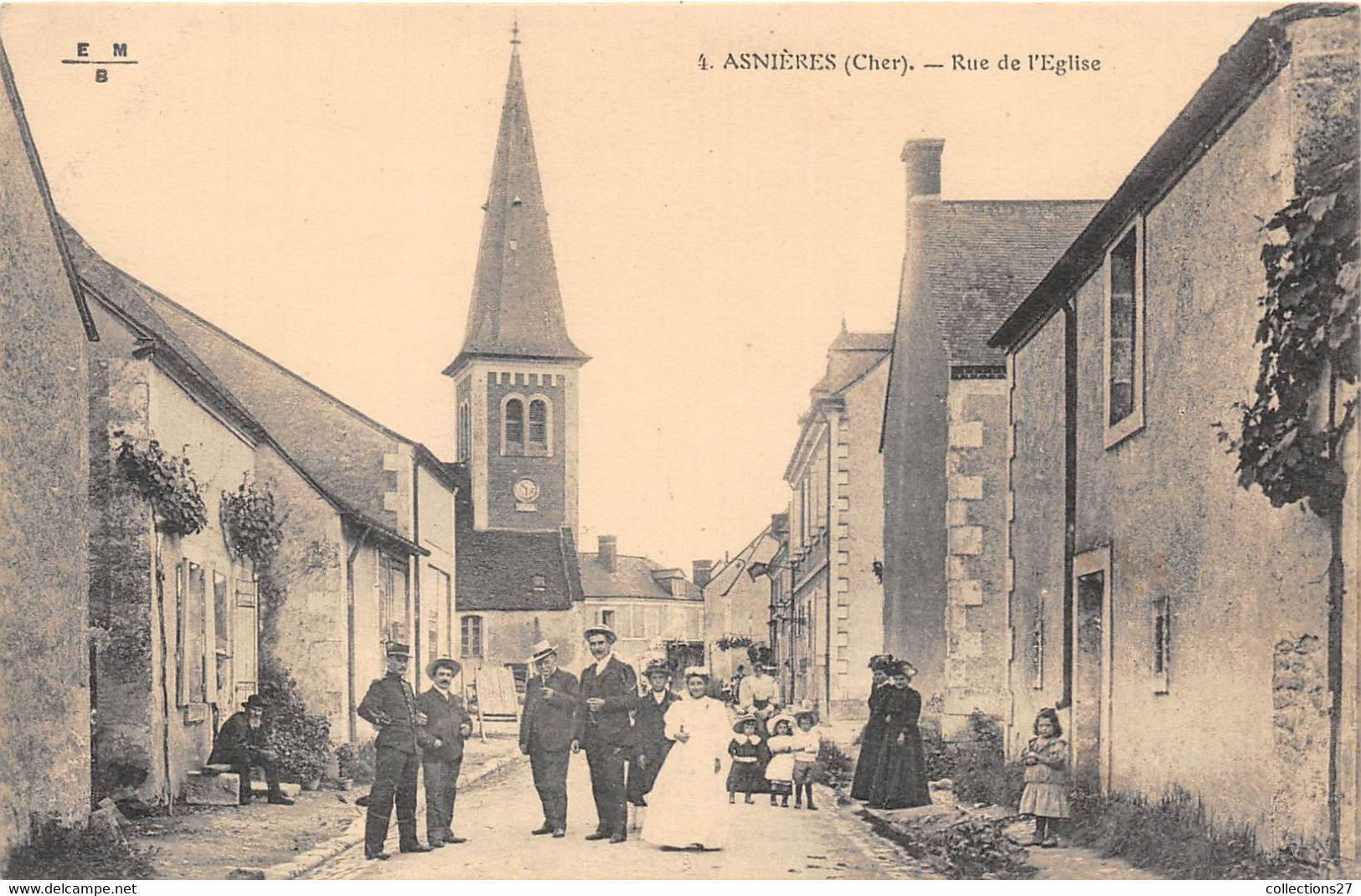 18-ASNIERES- RUE DE L'EGLISE - Autres & Non Classés