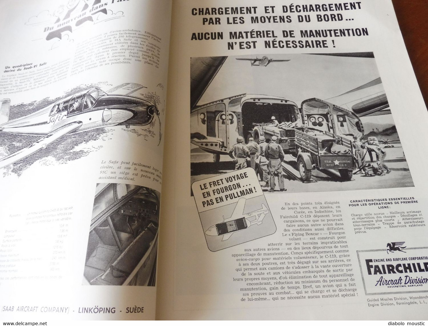 1953 INTERAVIA  - Les frères Wright ; Le F-100 ; Nombreuses pubs "Avions"    Etc (édition originale)