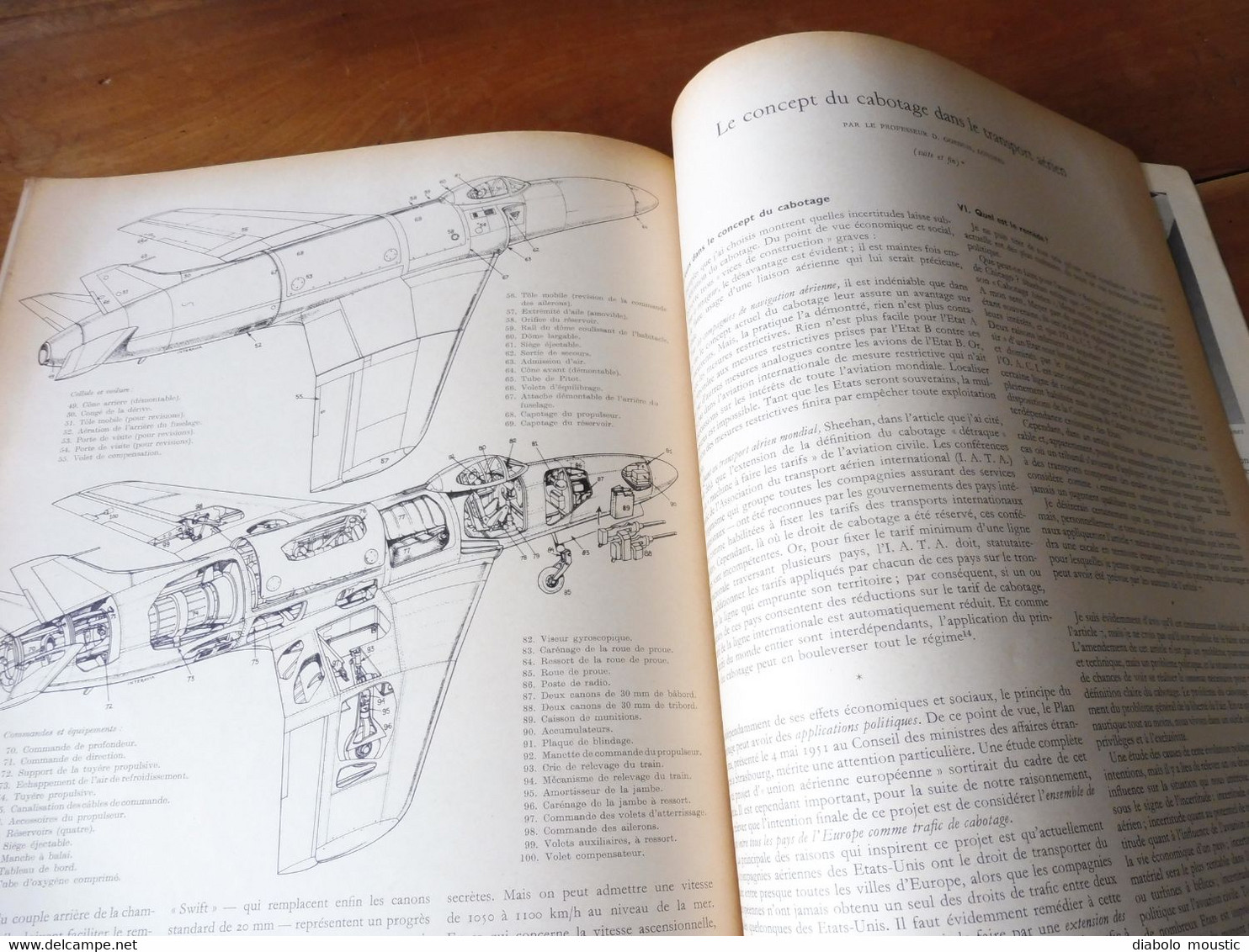 1952 INTERAVIA  - Le parachute ; Combat des TWA et Pan American Airways; Opération "NIMBUS" ; etc