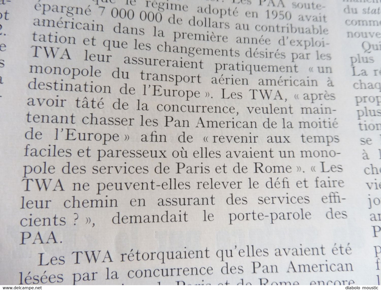 1952 INTERAVIA  - Le parachute ; Combat des TWA et Pan American Airways; Opération "NIMBUS" ; etc