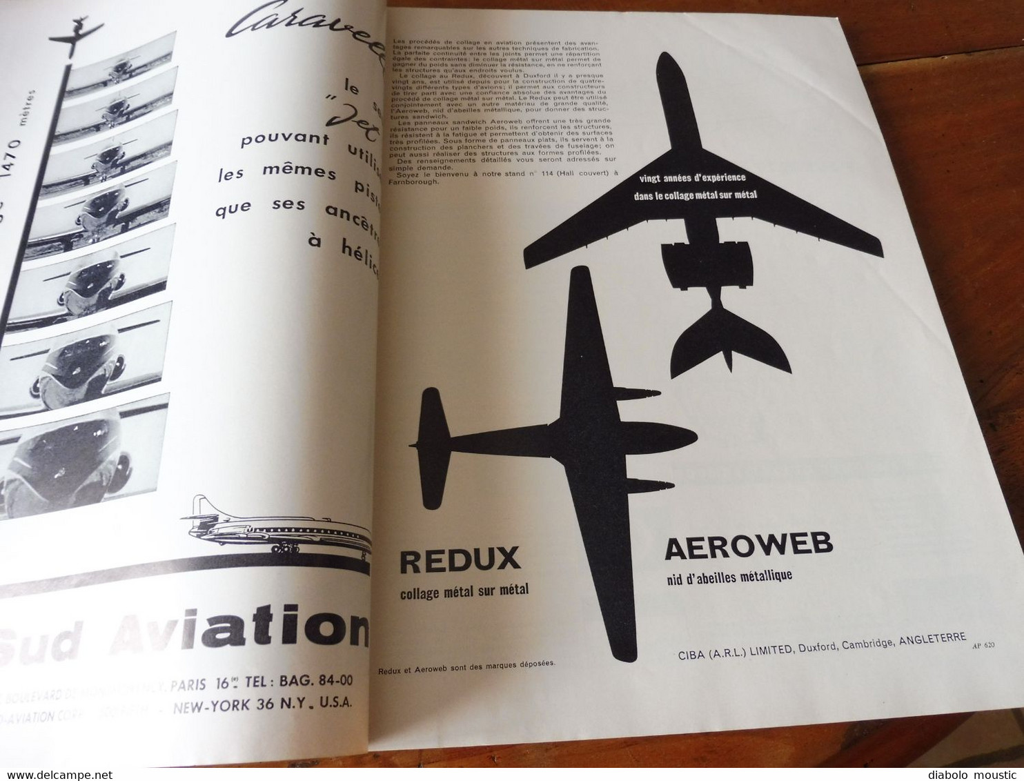 1961 INTERAVIA  - Boeing 747 ; Véhicule amphibie Stalwart  ; Les armes anti chars ;  Pubs sur les AVIONS ; etc