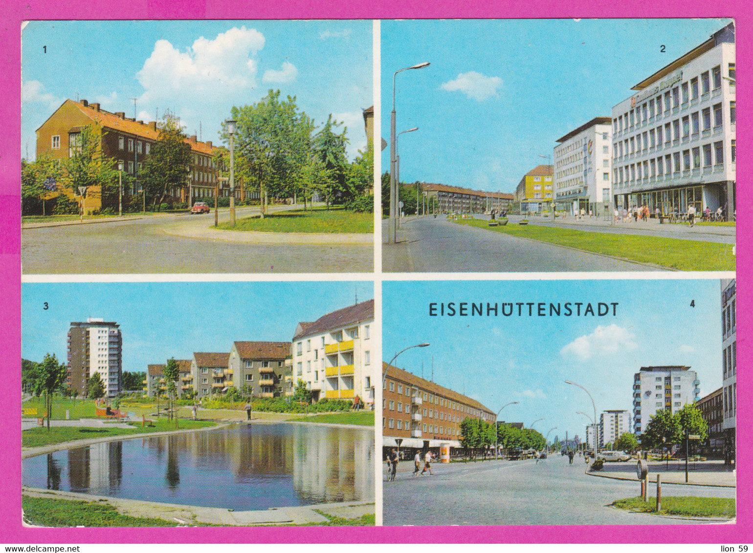 283024 / Germany - Eisenhüttenstadt, Brandenburg - Strasse Des Komsomol , Strasse Der Republik Mit Kaufhaus Magnet PC - Eisenhüttenstadt