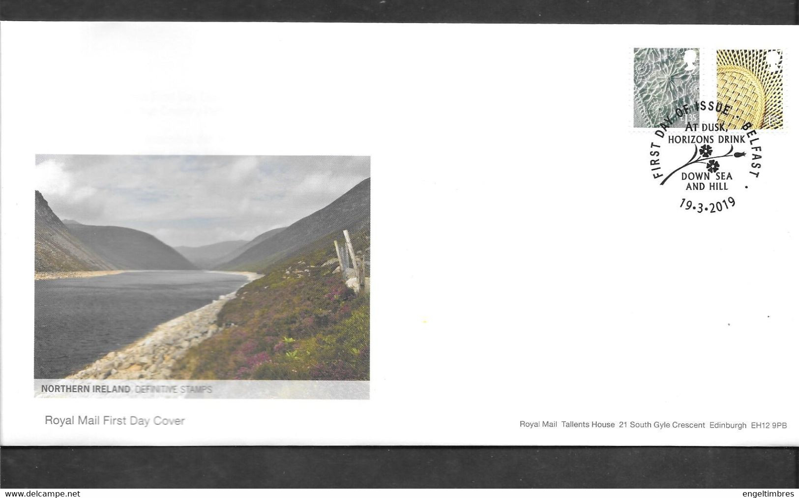 GB - 2019 New  Regional Definitives  NTH IRELAND (2)    FDC Or  USED  "ON PIECE" - SEE NOTES  And Scans - 2011-2020 Decimale Uitgaven