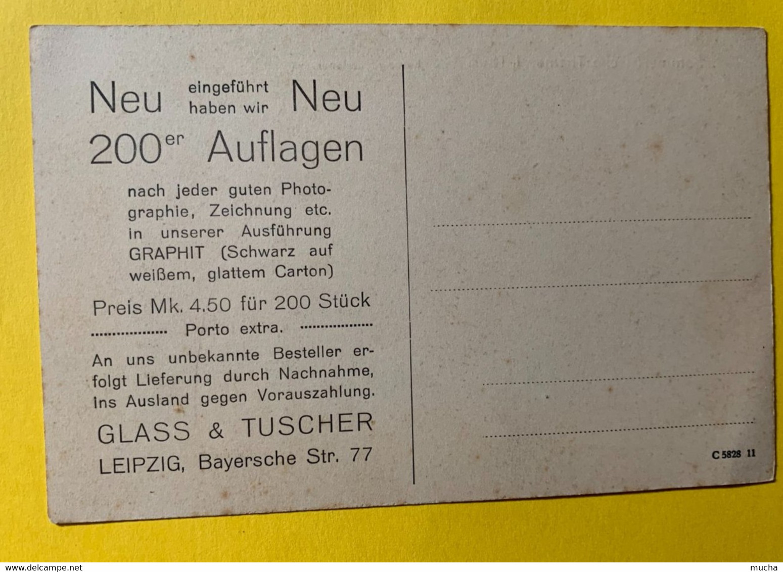 18304 - Sommerfrische Themar Herzogl. Amtsgericht Publicité  Glass & Tuscher Leipzig - Themar