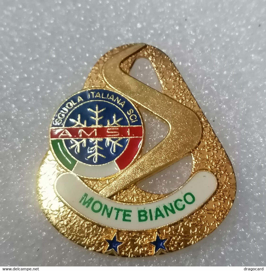 MONTE BIANCO 2 Stelle Cuola Italiana Sci Bertoni MILANO  SCI SKI  SPILLA   PIN'S SPILLA - Sports D'hiver