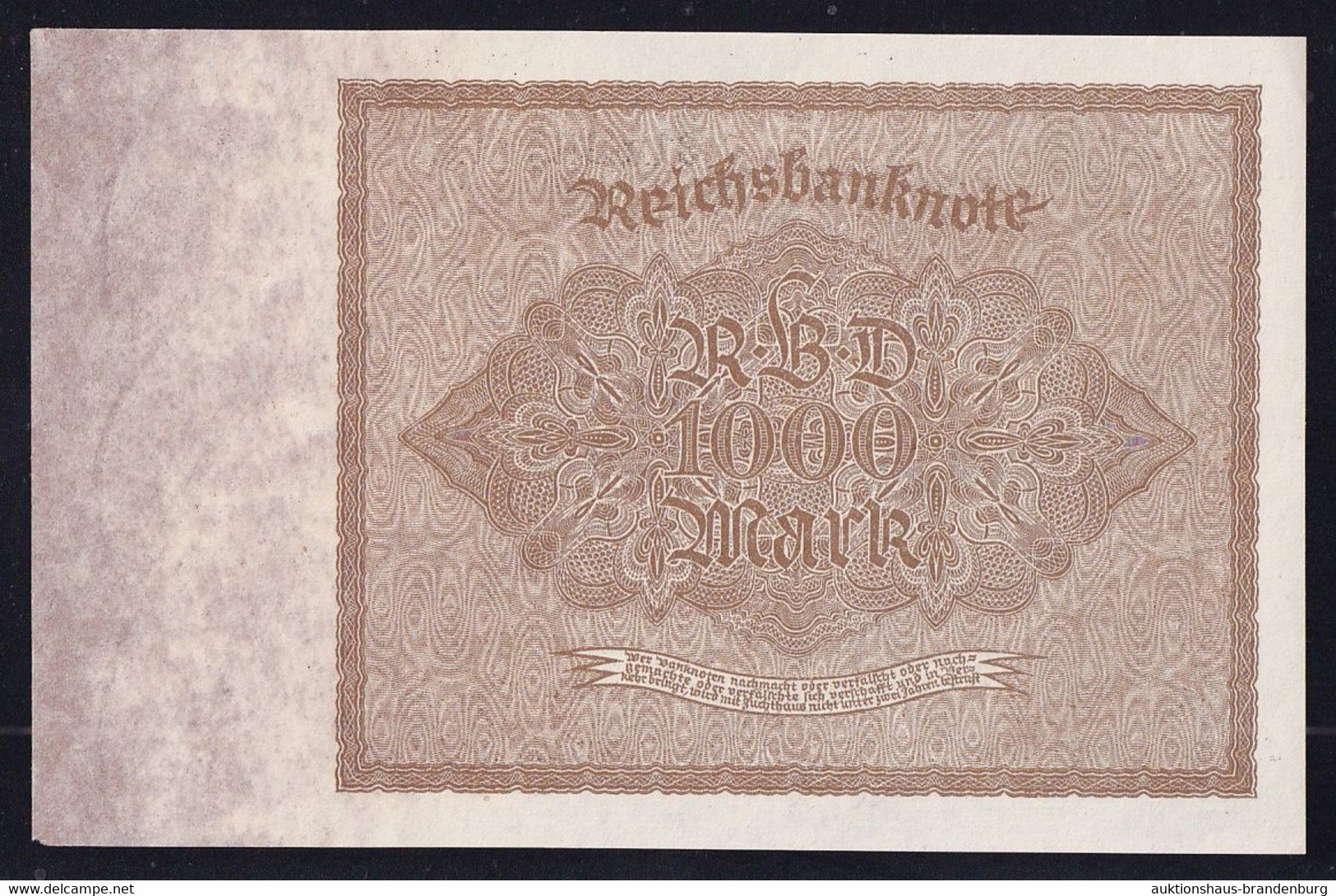 1.000 Mark 15.12.1922 - FZ B Mit Bogenwz. 2 - Reichsbank (DEU-92d2) - 1000 Mark