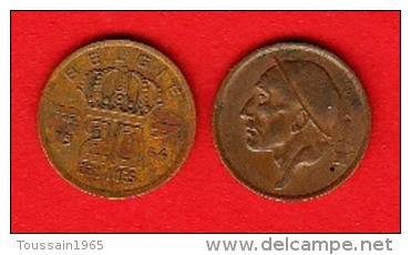 Monnaie  De Circulation (réf 124) 20 Centimes Bronze Monétaire, Type Mineur + 1954 Fl + - 20 Cent