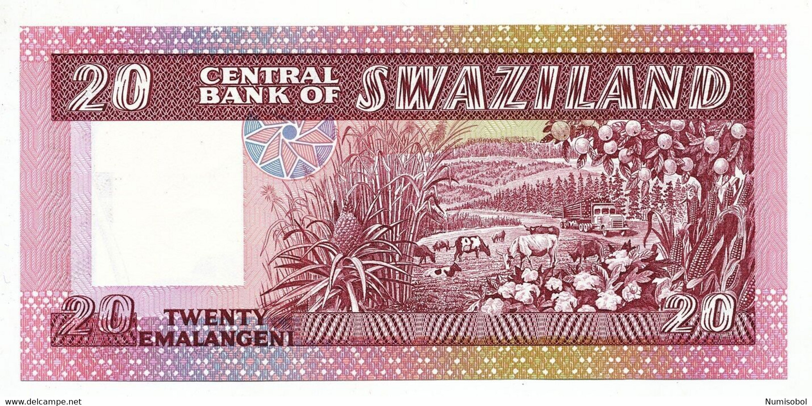 SWAZILAND - 20 Emalangeni ND(1984) P11a, UNC (SWZ004) - Swaziland
