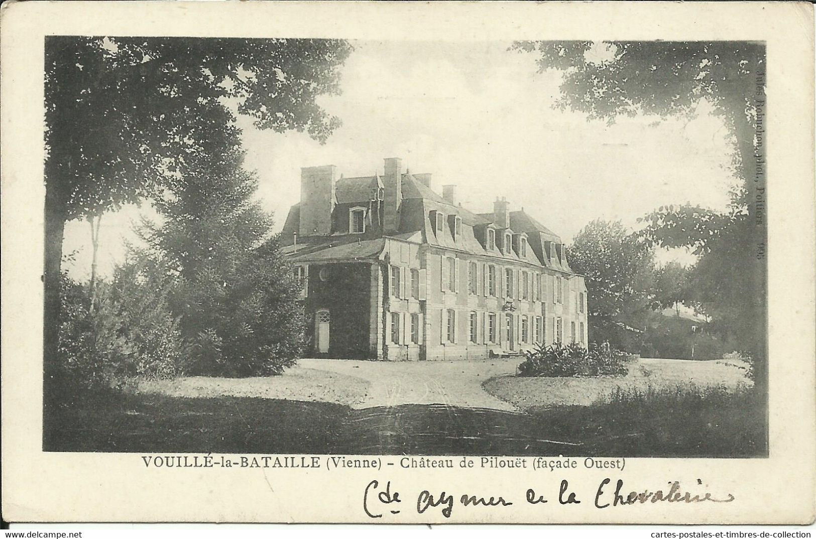 VOUILLE LA BATAILLE ( Vienne ), Château De Pilouët ( Façade Ouest ) , µ - Vouille