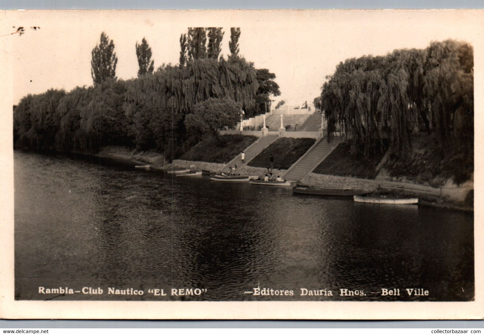 Rowing Club Bell Ville Cordoba Argentina Postcard W6-1648 - Aviron