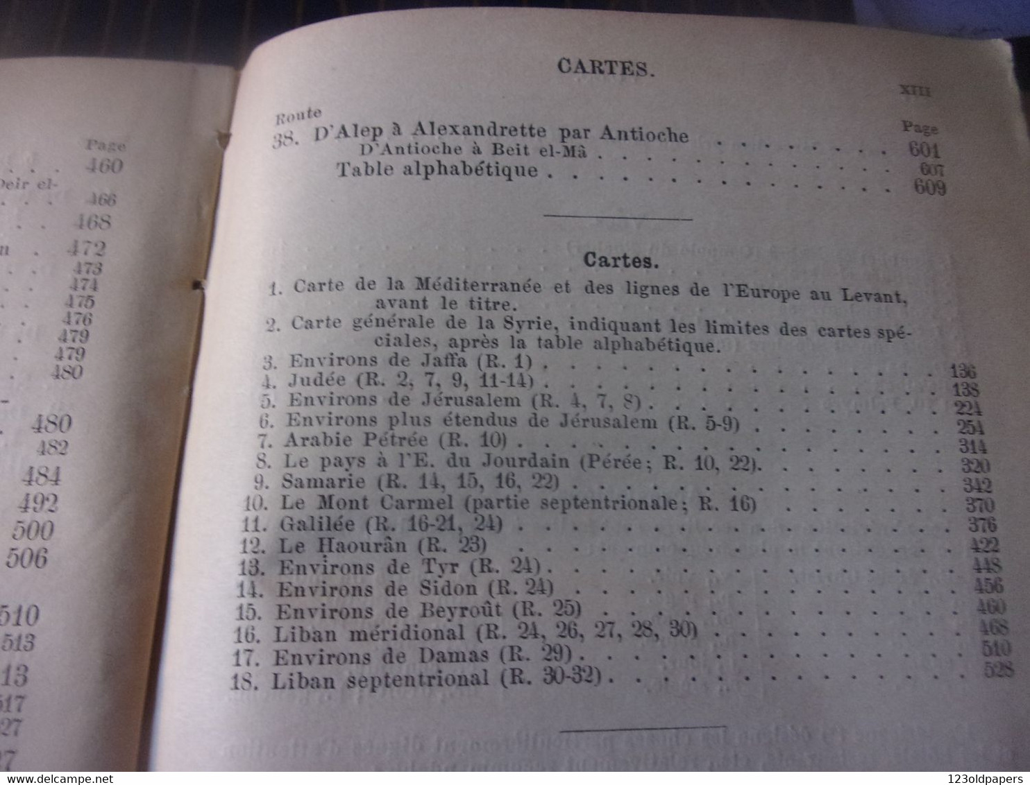 ️ 1882 Palestine - Syrie - Baedeker -  COMPLET CARTES ET PLANS / JUDAICA ISRAEL JERUSALEM LIBAN BEIRUT ...