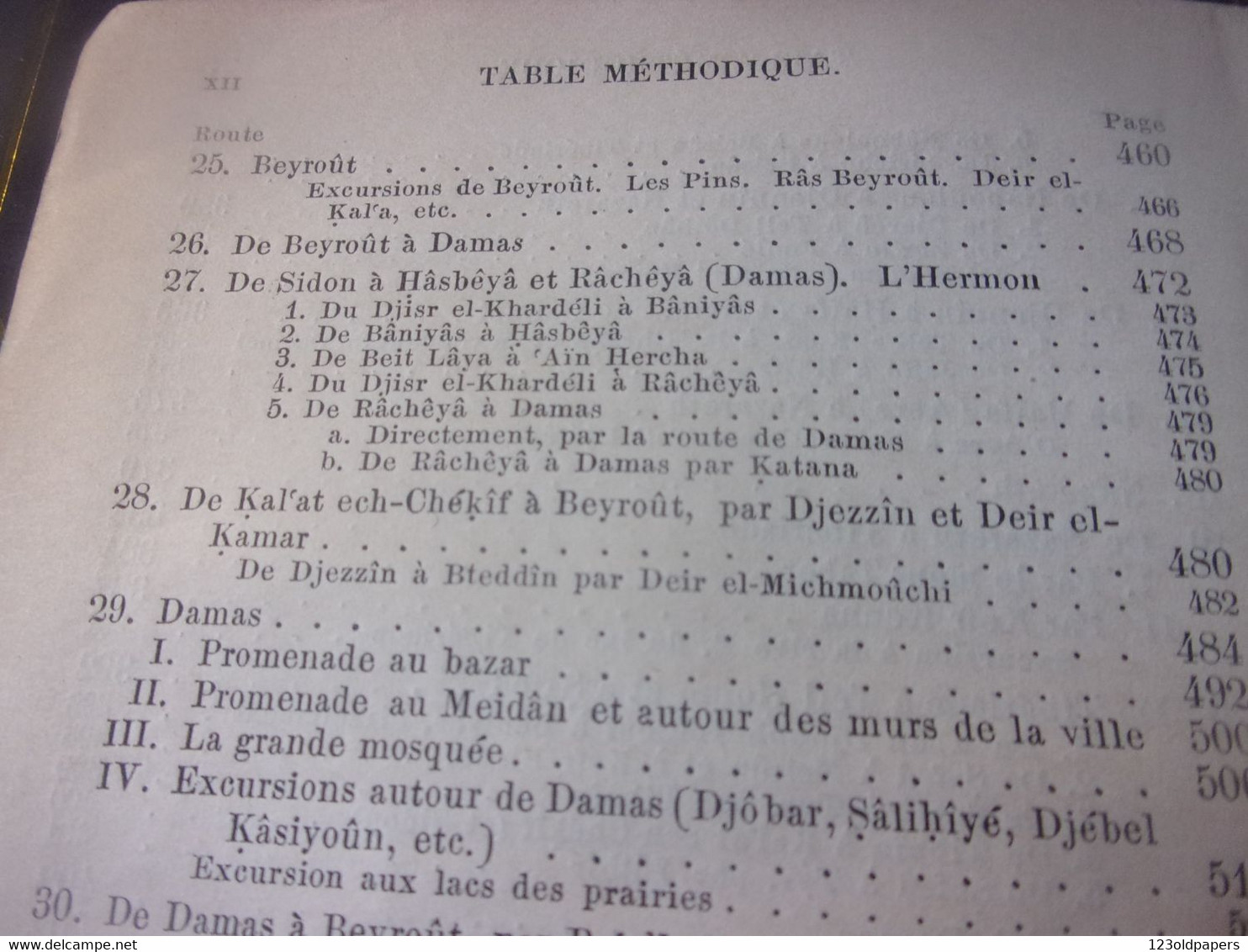 ️ 1882 Palestine - Syrie - Baedeker -  COMPLET CARTES ET PLANS / JUDAICA ISRAEL JERUSALEM LIBAN BEIRUT ...