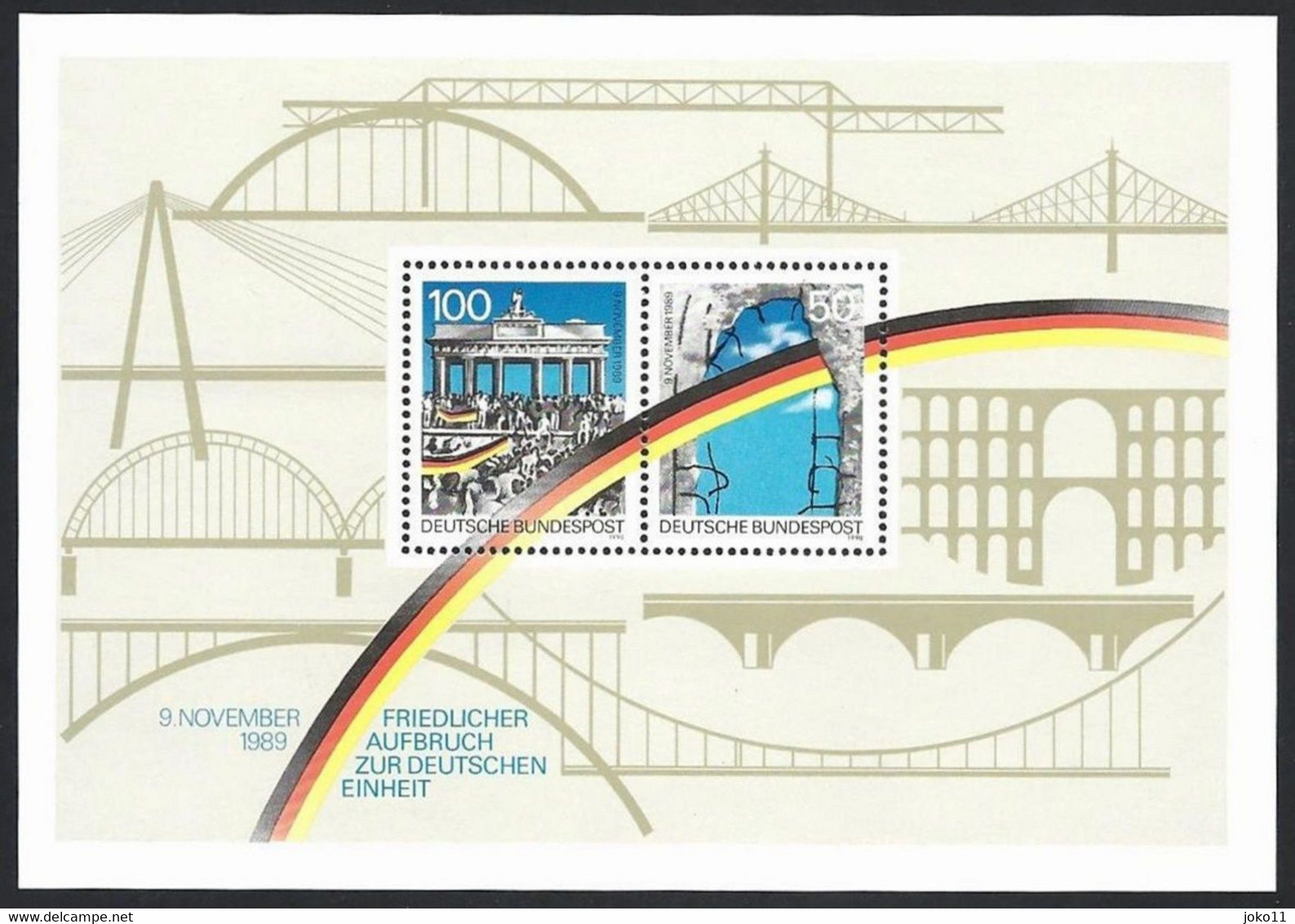 Deutschland, 1990, Block 22, Mi.-Nr. 1481-1482, **postfrisch - 1981-1990