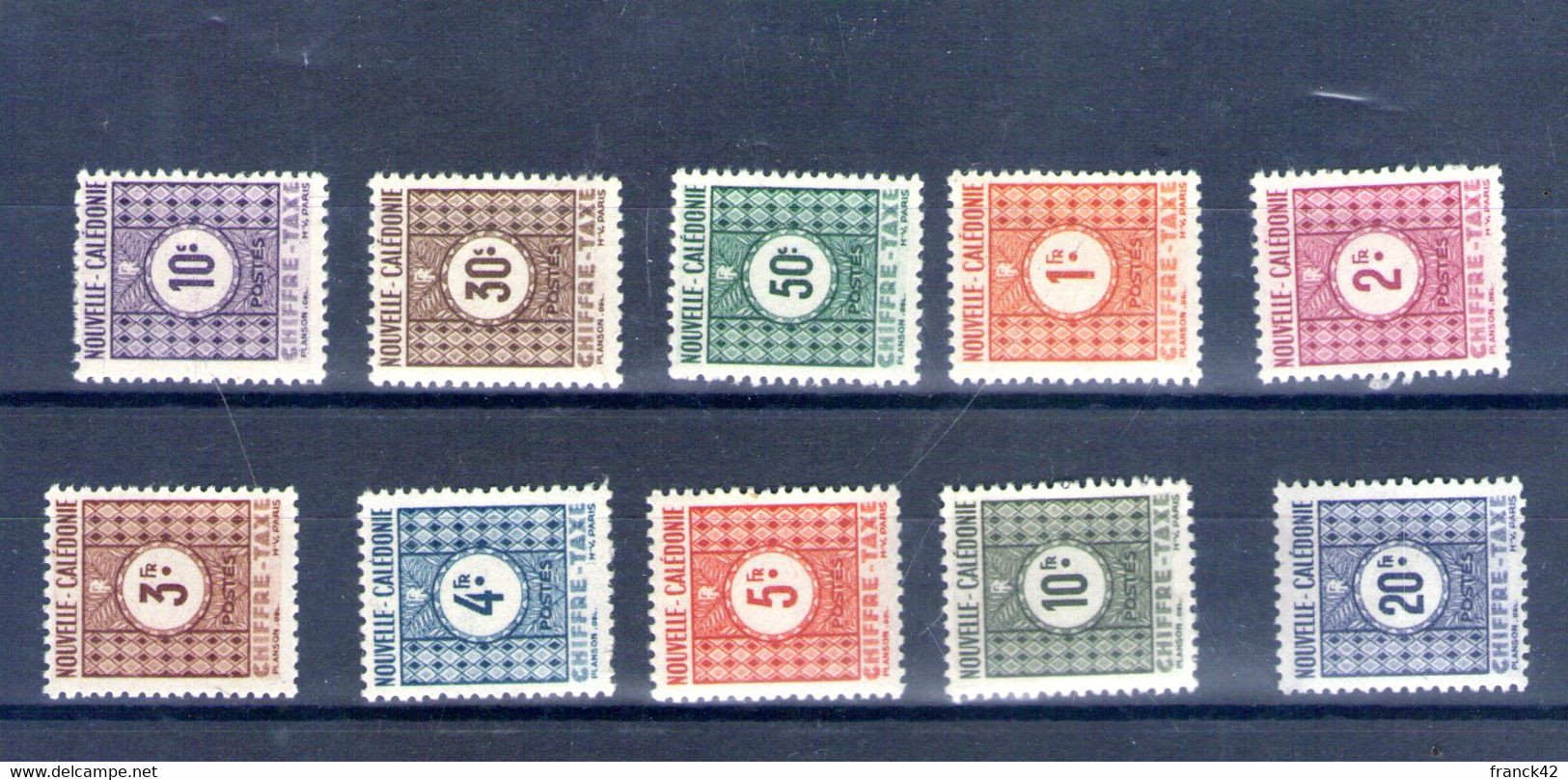 Nouvelle Calédonie. Timbres Taxe. 1948 - Timbres-taxe