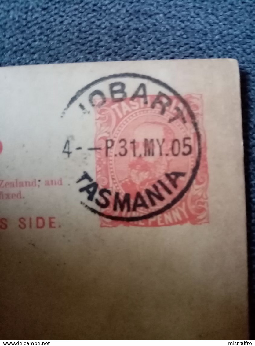 TASMANIE. 1908. Post Card De HOBARD à SYDNEY - Lettres & Documents