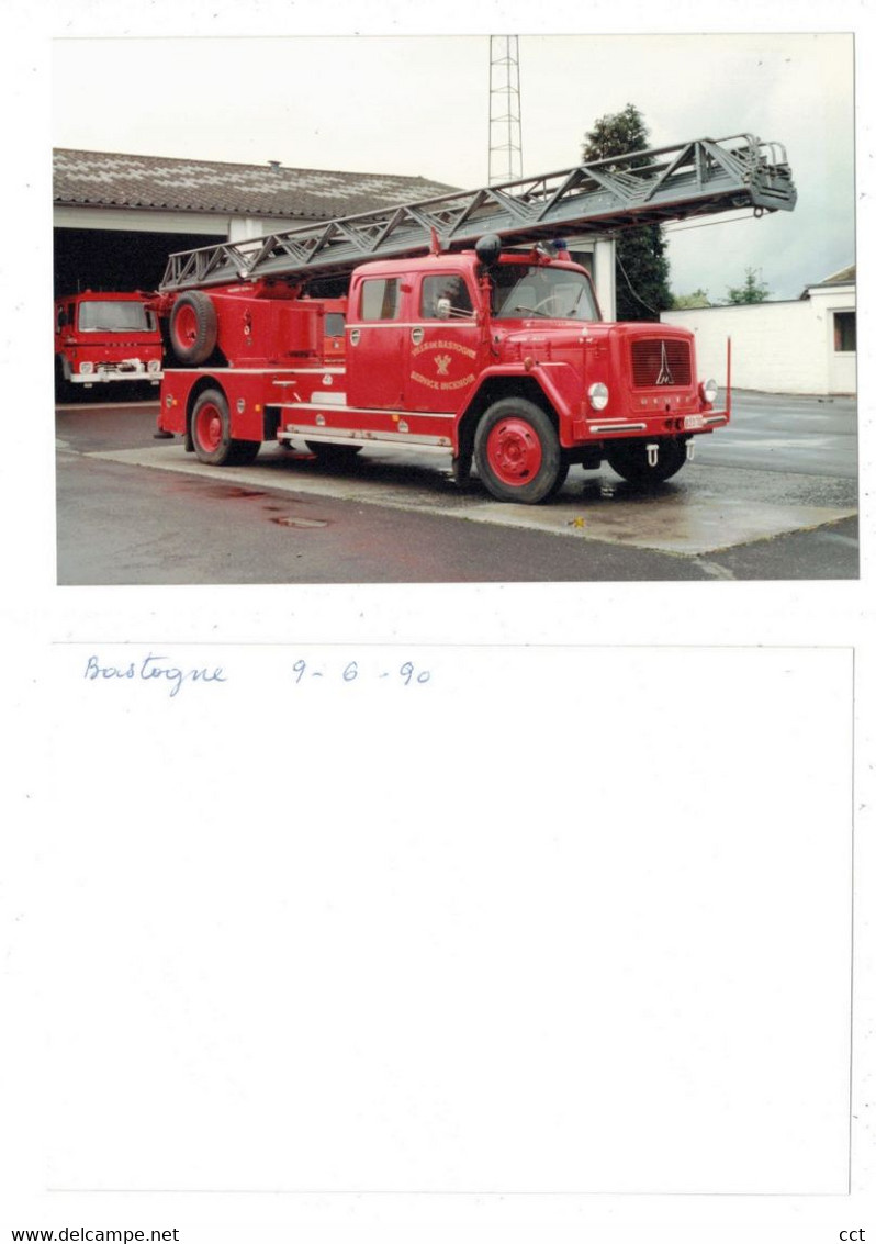 Bastogne PHOTO  Service Incendie   DEUTZ  09/06/1990     BRANDWEER POMPIERS - Bastenaken