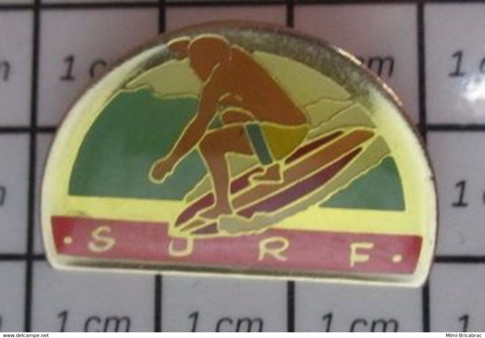 512h Pin's Pins / Beau Et Rare / SPORTS / SURF SURFEUR PLANCHE - Sci Nautico