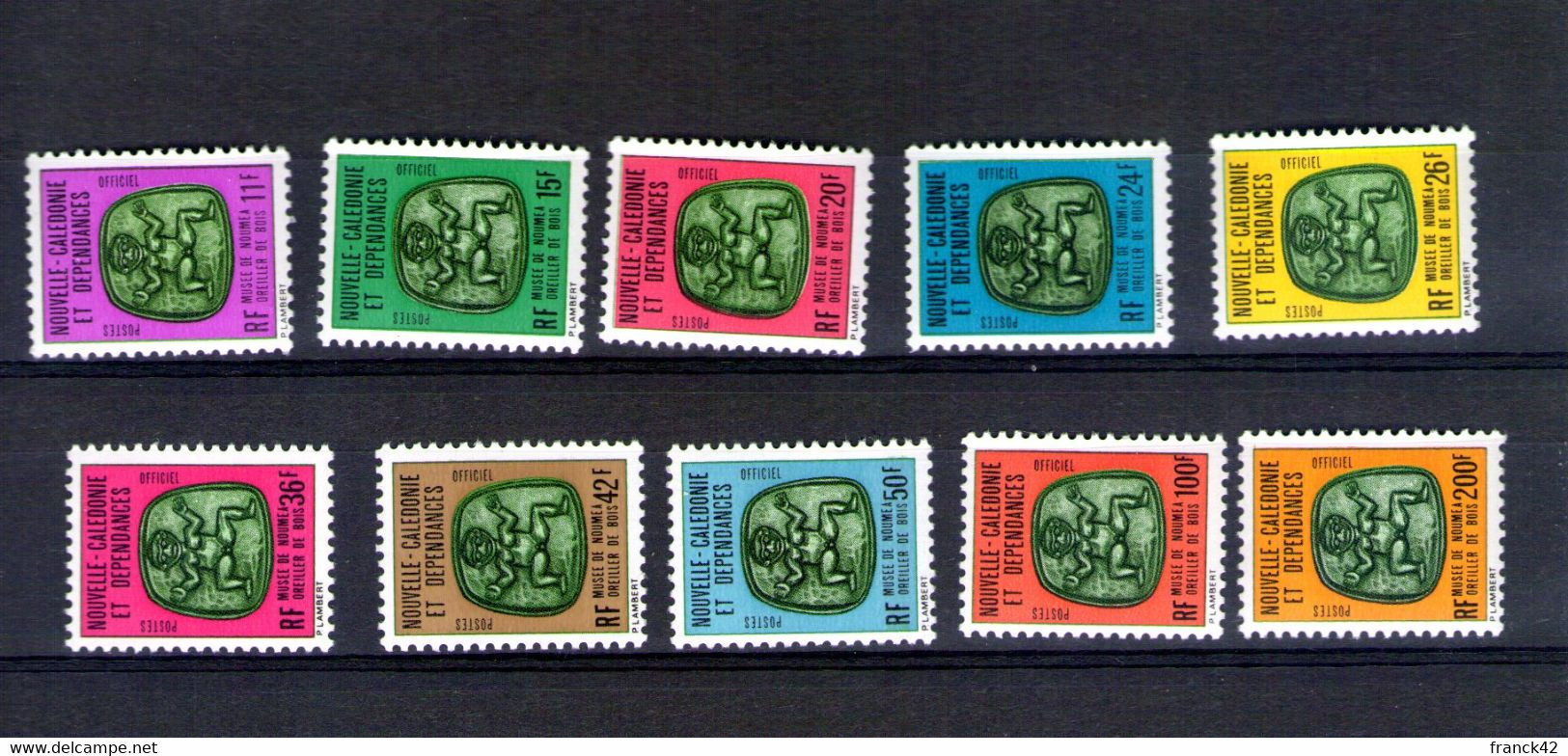 Nouvelle Calédonie. Timbres De Service 1976 - Dienstmarken