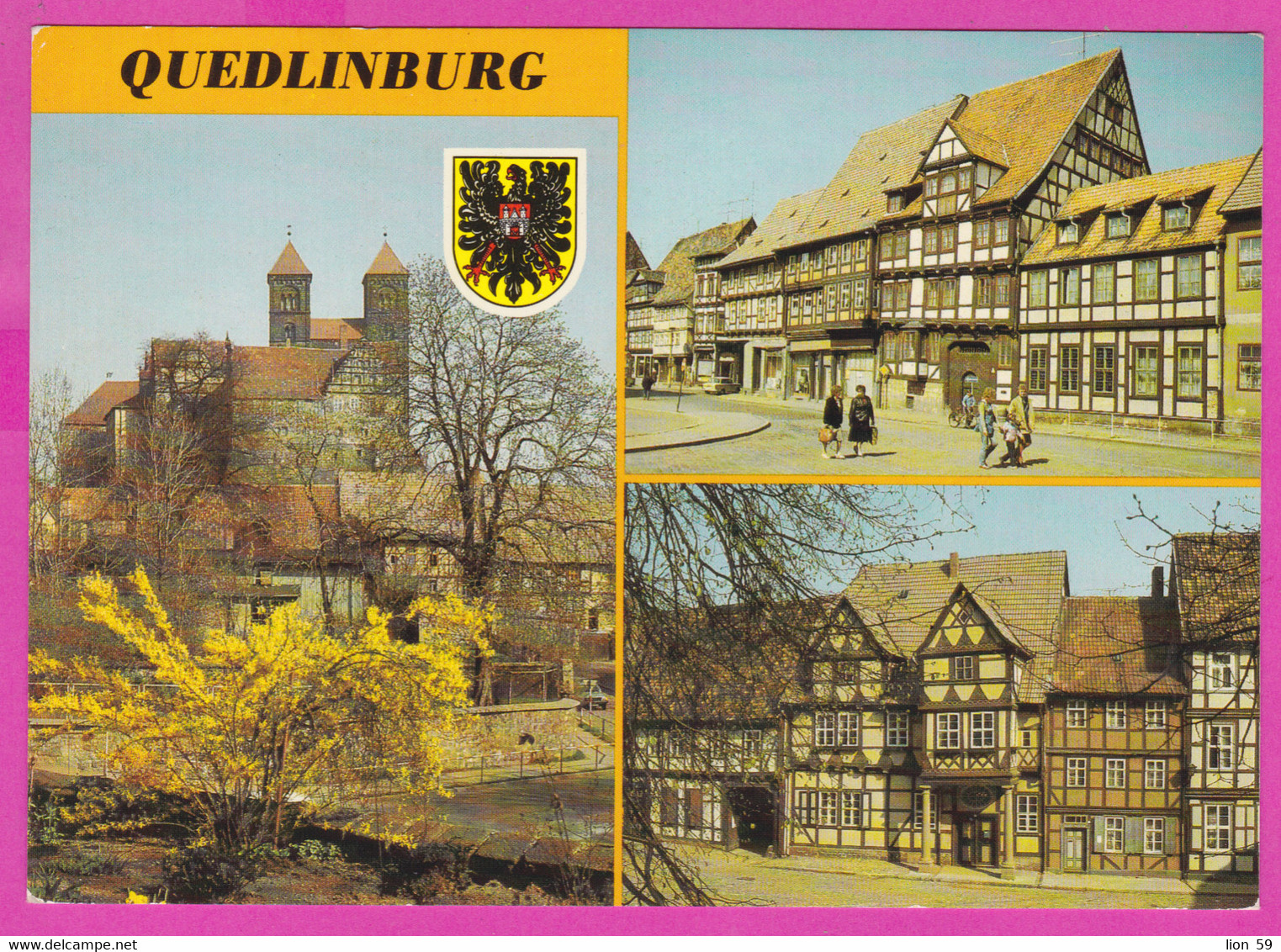 283075 / Germany - Quedlinburg - Burberg Mit Stiffskirche Und Schlos Steinweg Schlossberg Klopstockhaus PC Deutschland - Quedlinburg