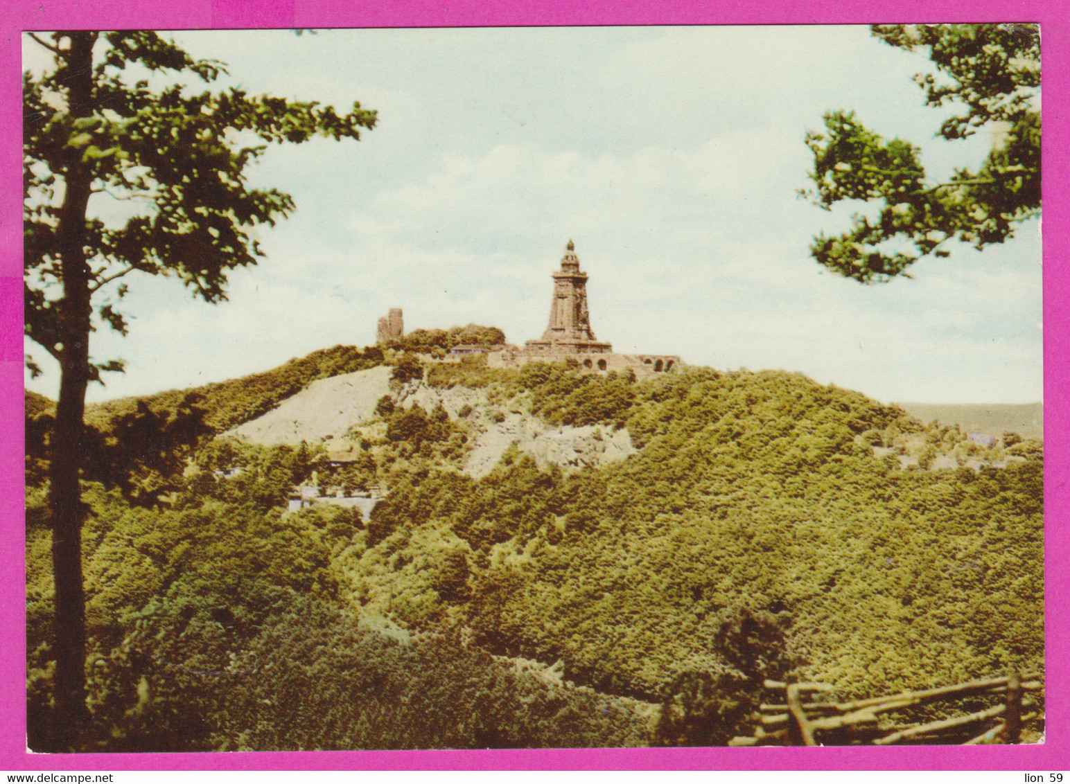 283084 / Germany - Kyffhäuser - Kyffhäuserdenkmal Mit Kaiser Barbarossa Blick Vom Gietenkopf 2 PC 1859  Deutschland - Kyffhäuser