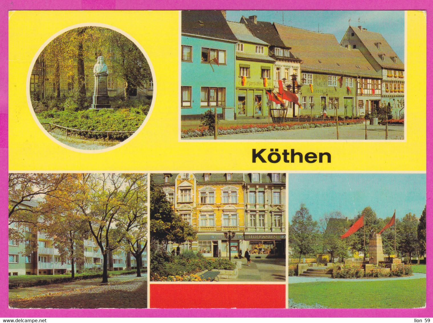 283087 / Germany -  Köthen (Anhalt) - Bachdenkmal Holzmarkt Denkmal "Opfer Des Faschismus" Unterer Boulevard PC - Köthen (Anhalt)