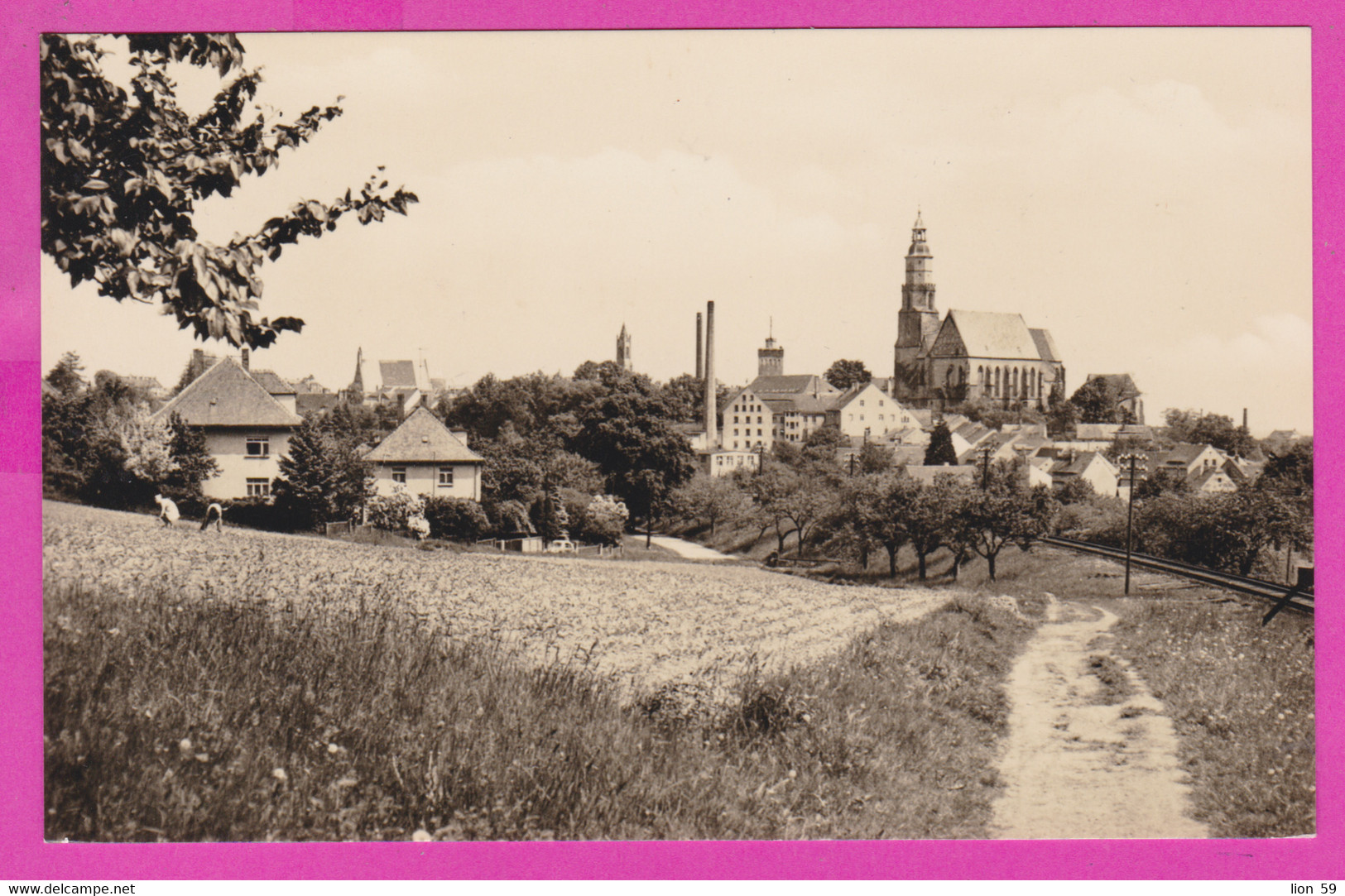 283095 / Germany - Kamenz / Kamjenc ( Sa.)  - Rathaus House Train Railway PC Deutschland Allemagne Germania - Kamenz