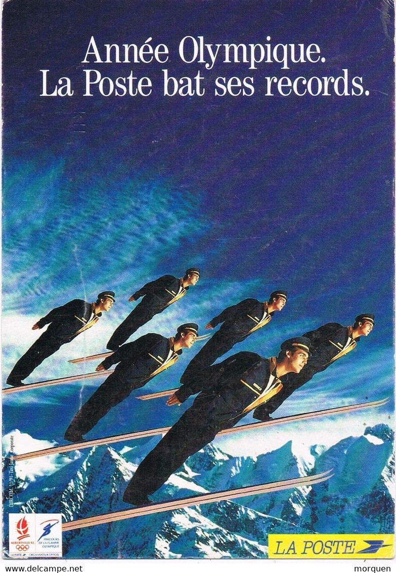 47392. Entero Postal Privado St. YZANS De MEDOC (Gironde) 1991. Flamme Olympique - Covers & Documents
