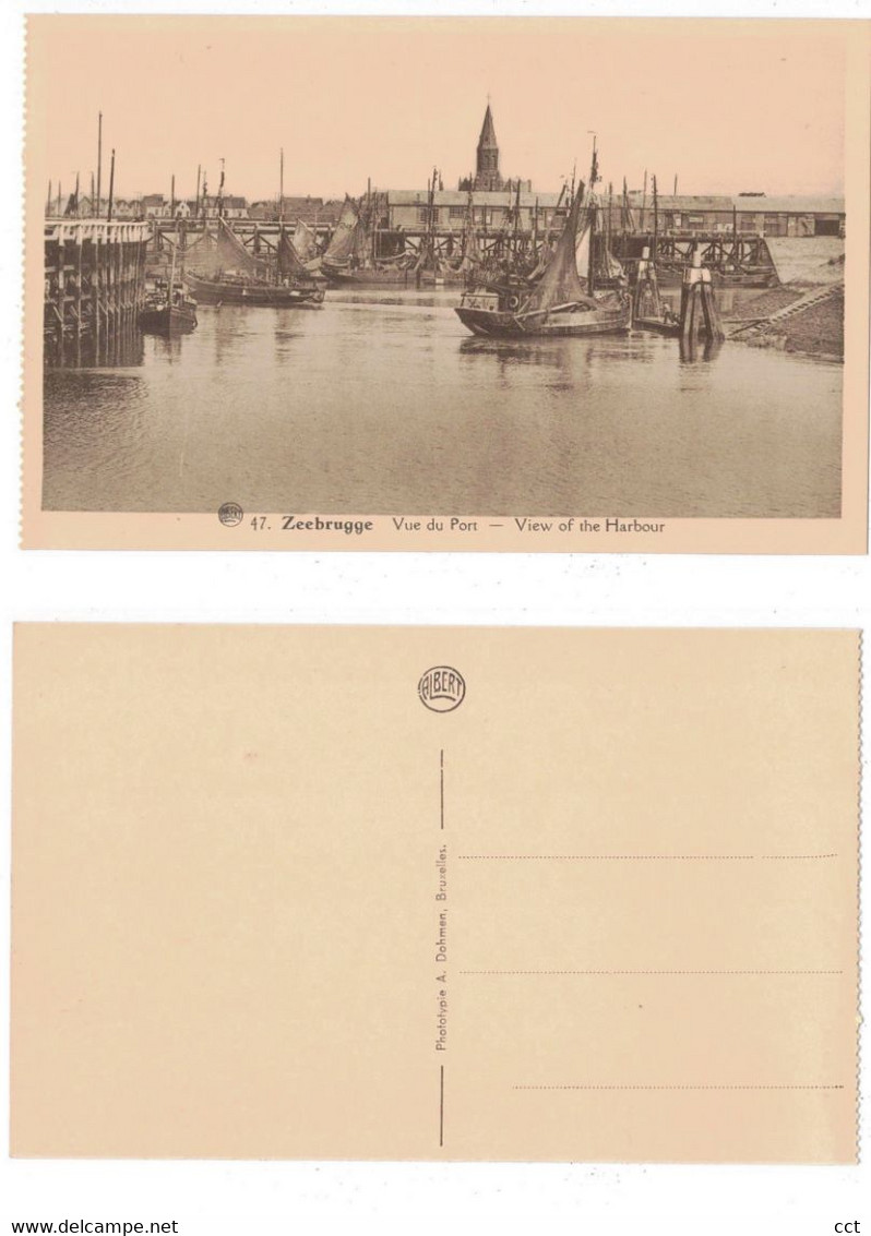Zeebrugge  Vue Du Port      Edit Dohmen N° 47 - Zeebrugge
