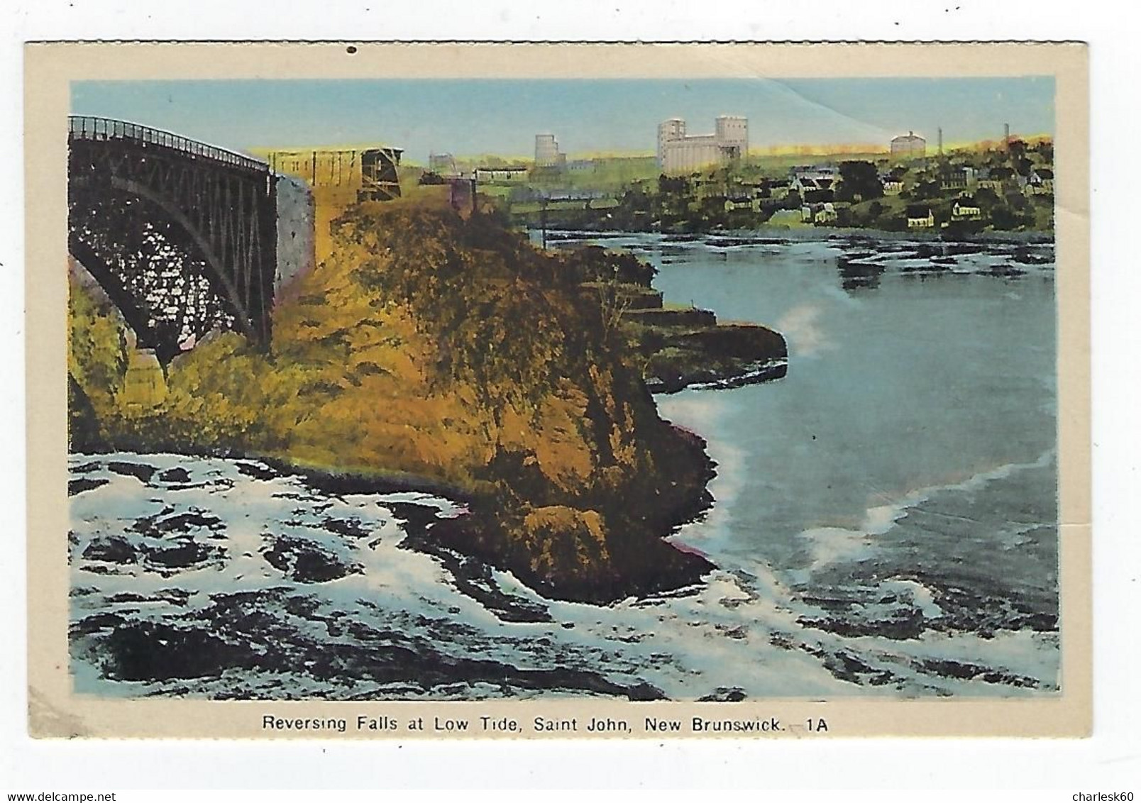 CPA - Nouveau Brunswick - Saint John - Chutes Renversées - Marée Basse - St. John