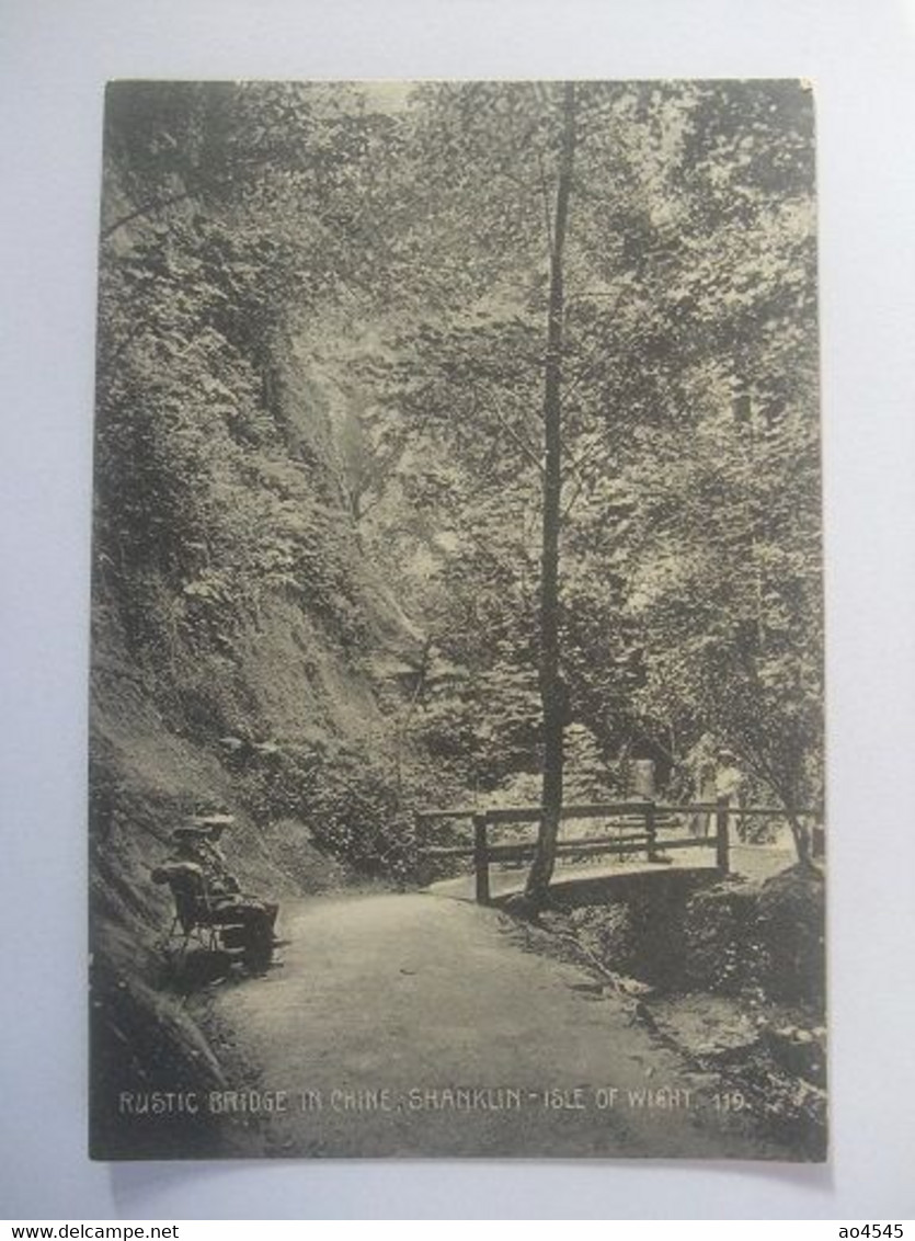 R96 Postcard Isle Of Wight - Rustic Bridge In Chine, Shanklin - Shanklin