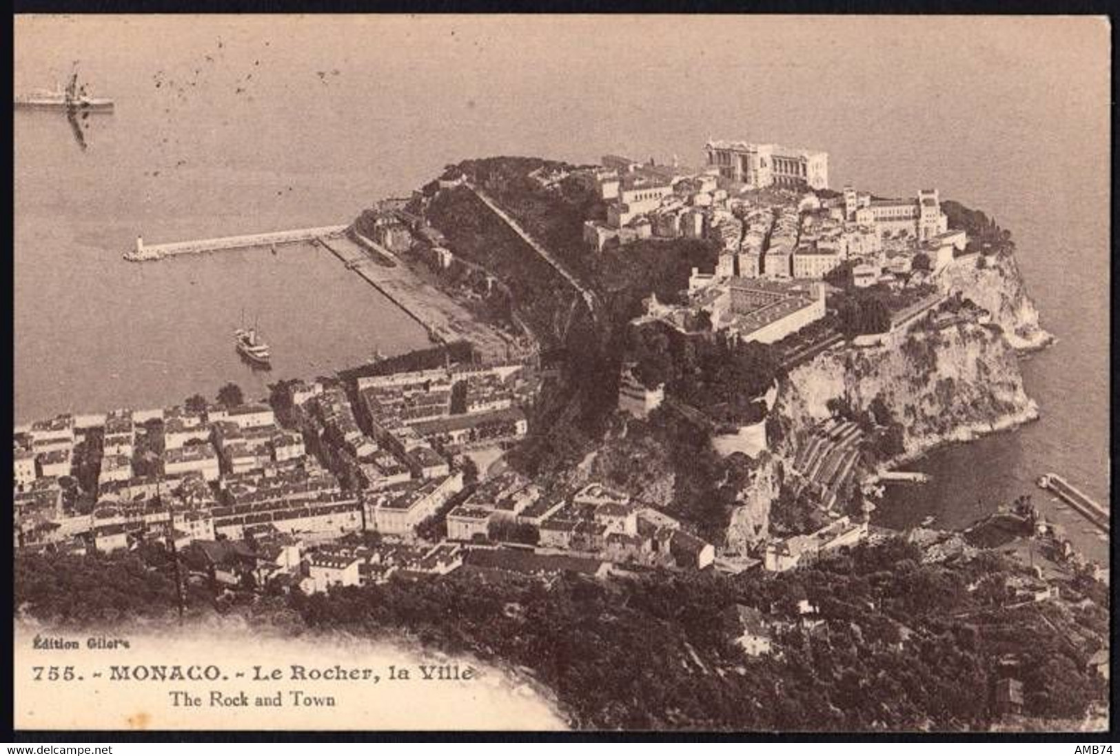 06-0030 - Carte Postale MONACO - Le Rocher, La Ville - La Condamine