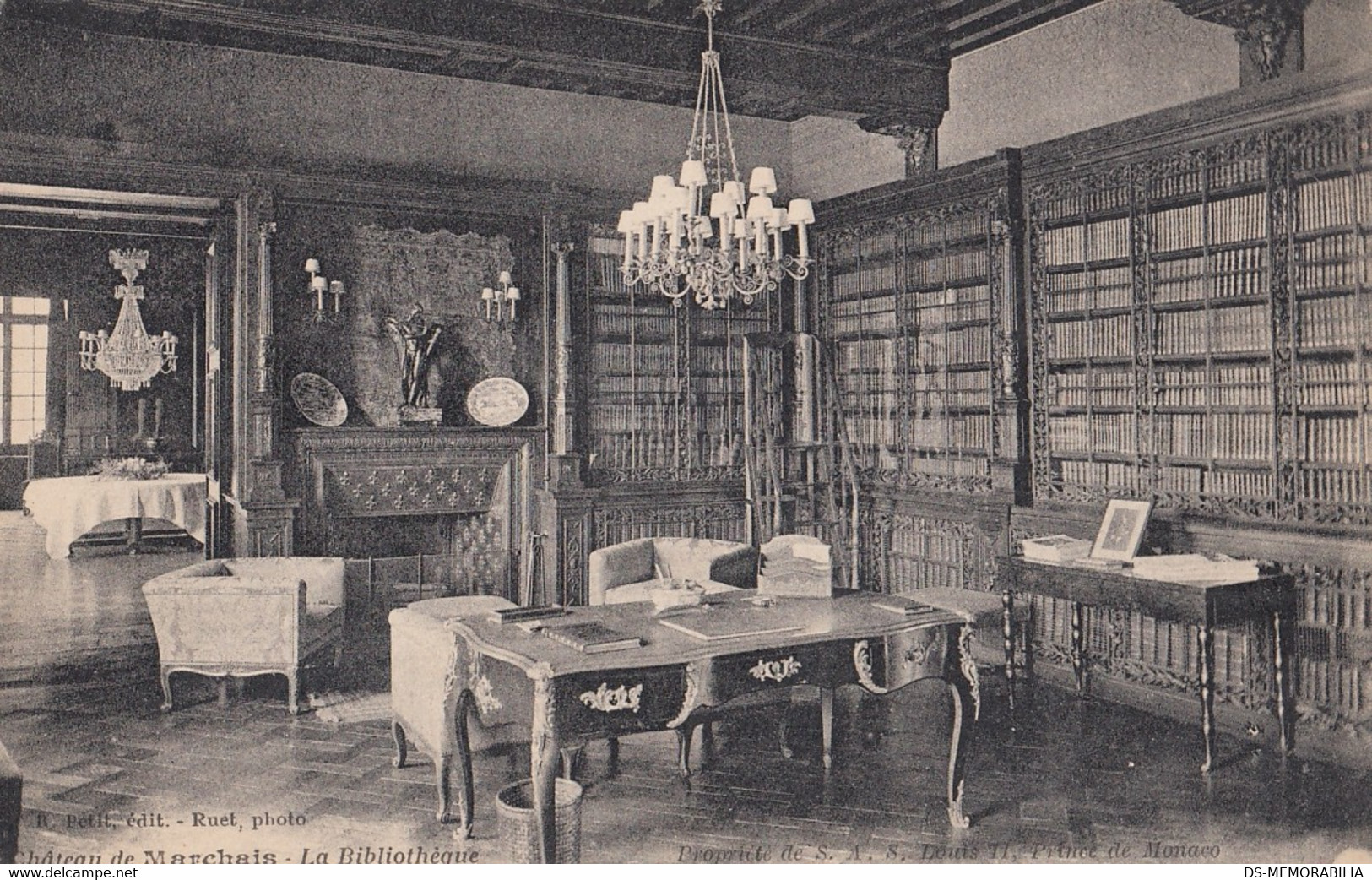 Library - La Bibliotheque , Chateau De Marchais France - Bibliothèques