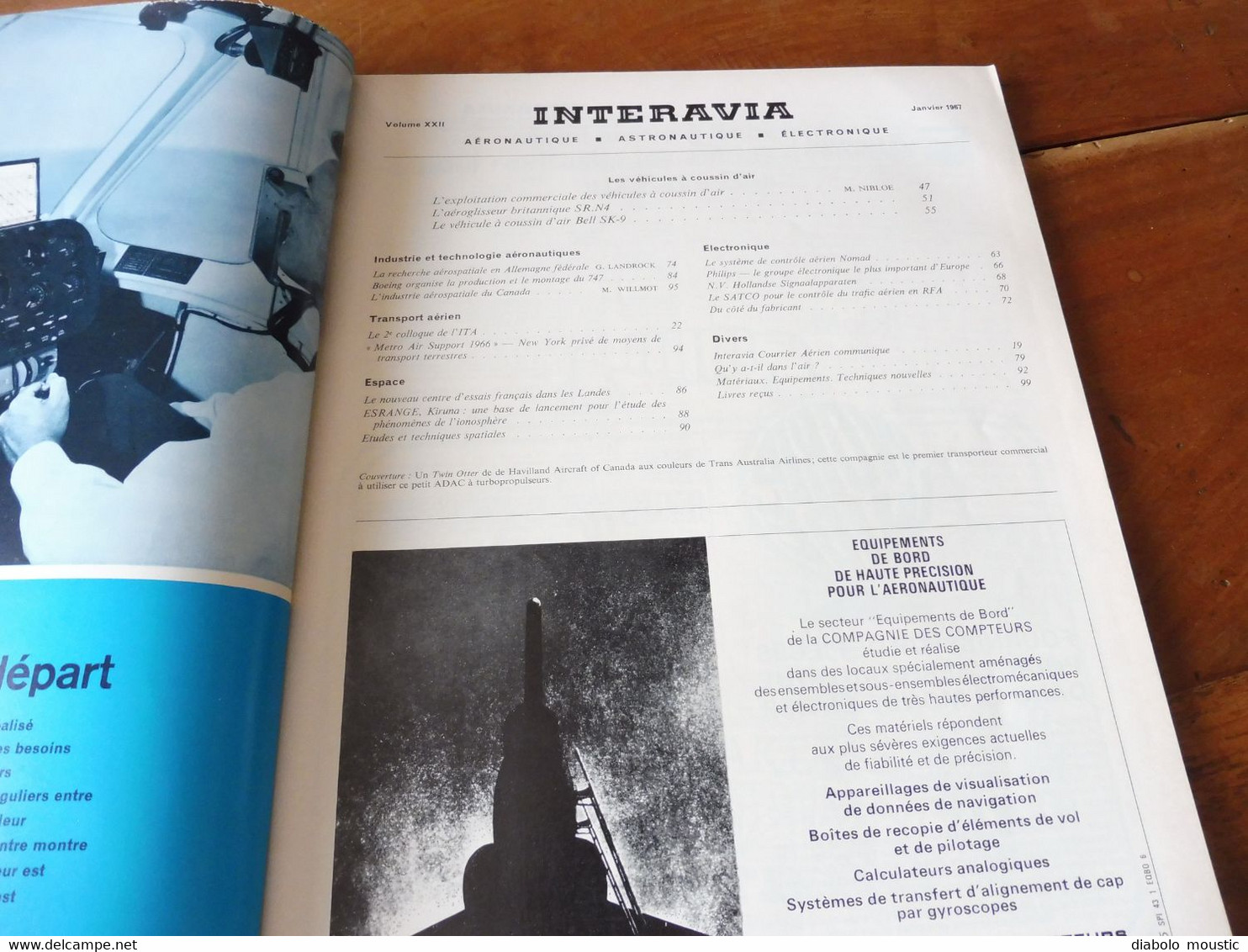 1967 INTERAVIA  -Le Nouveau Centre D'essai Dans Les Landes (intervalle Biscarosse- Mimizan); Aérospatiale Au CANADA ;etc - Luftfahrt & Flugwesen