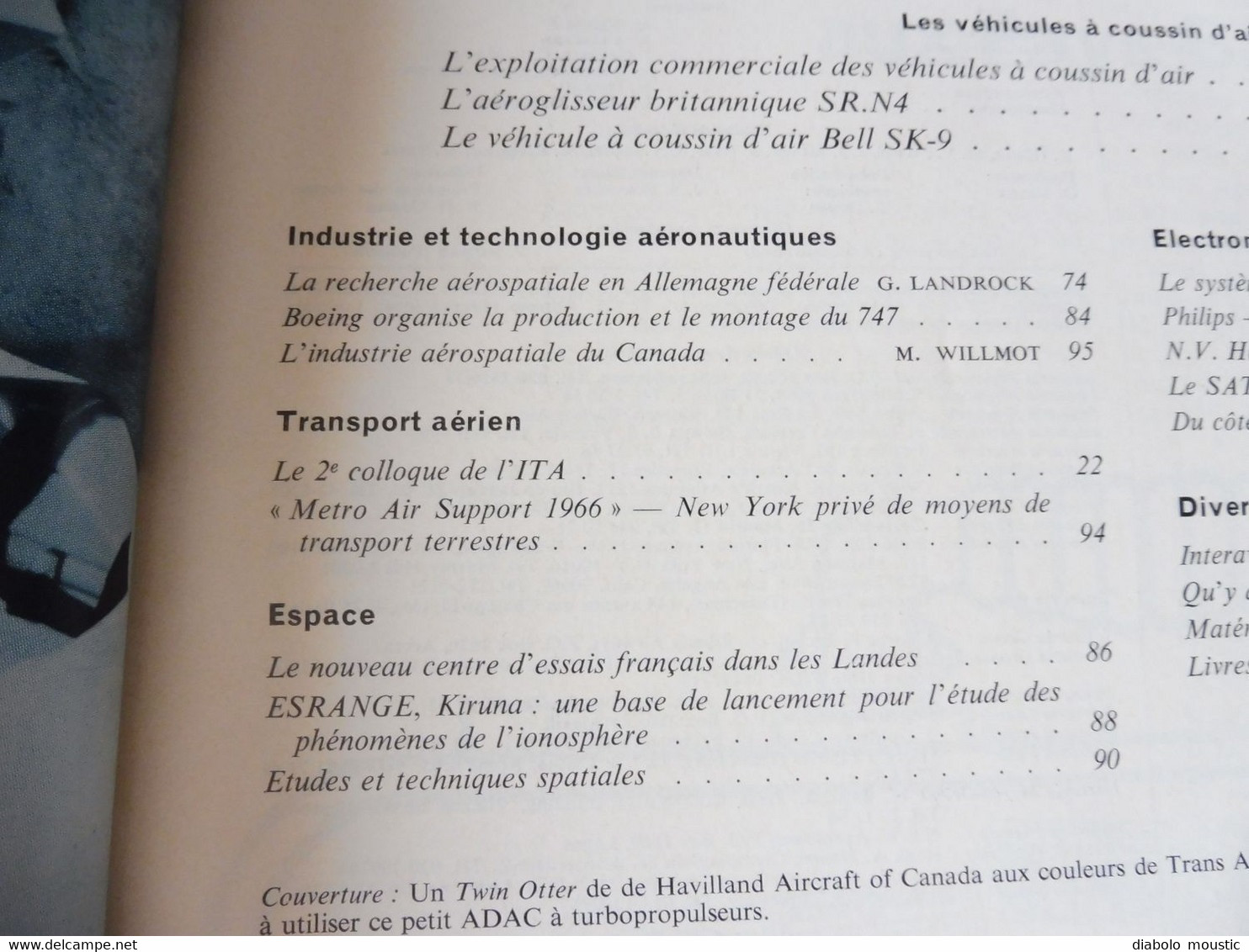 1967 INTERAVIA  -Le Nouveau Centre D'essai Dans Les Landes (intervalle Biscarosse- Mimizan); Aérospatiale Au CANADA ;etc - Luftfahrt & Flugwesen