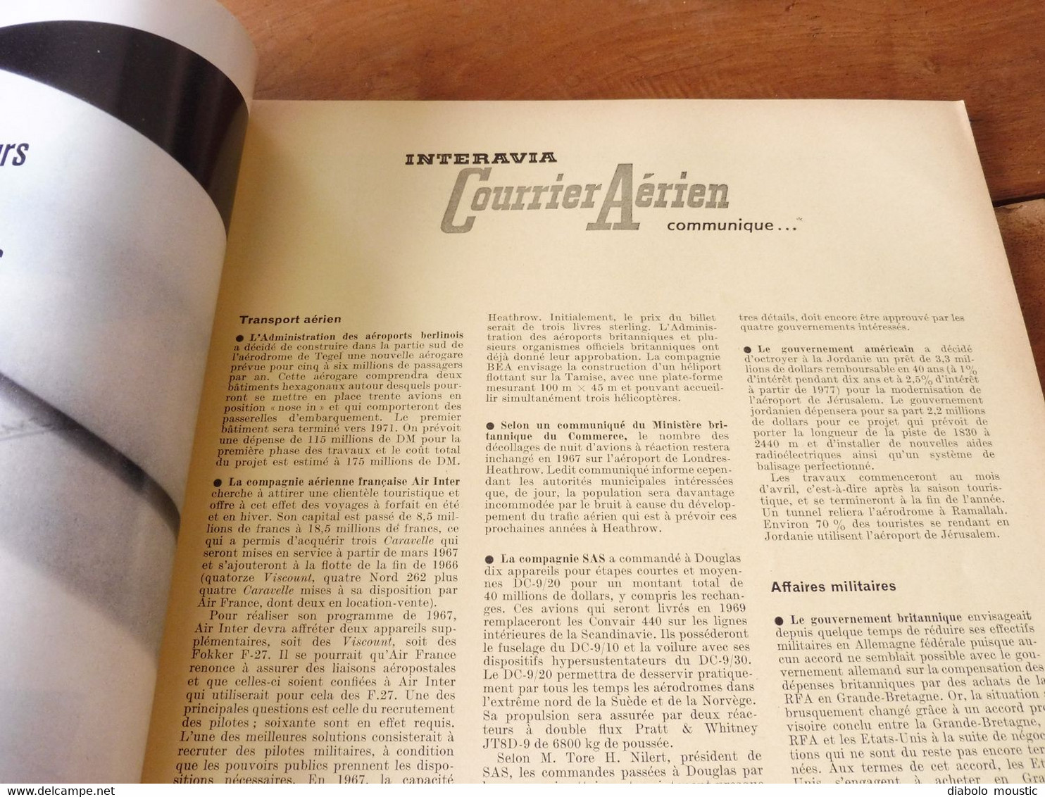 1967 INTERAVIA  -Le nouveau centre d'essai dans les Landes (intervalle Biscarosse- Mimizan); Aérospatiale au CANADA ;etc