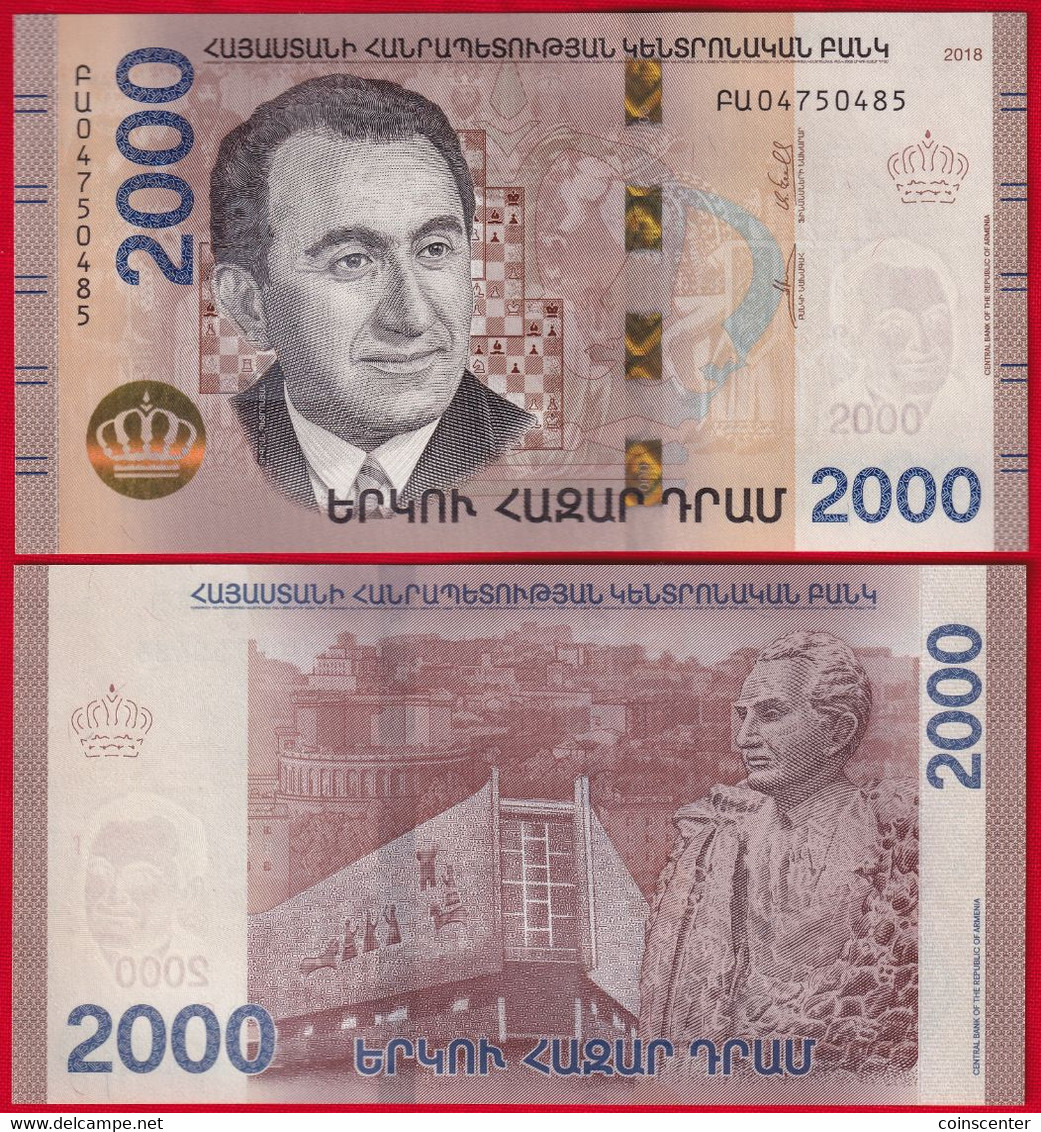 Armenia 2000 Dram 2018 P-62 UNC - Arménie