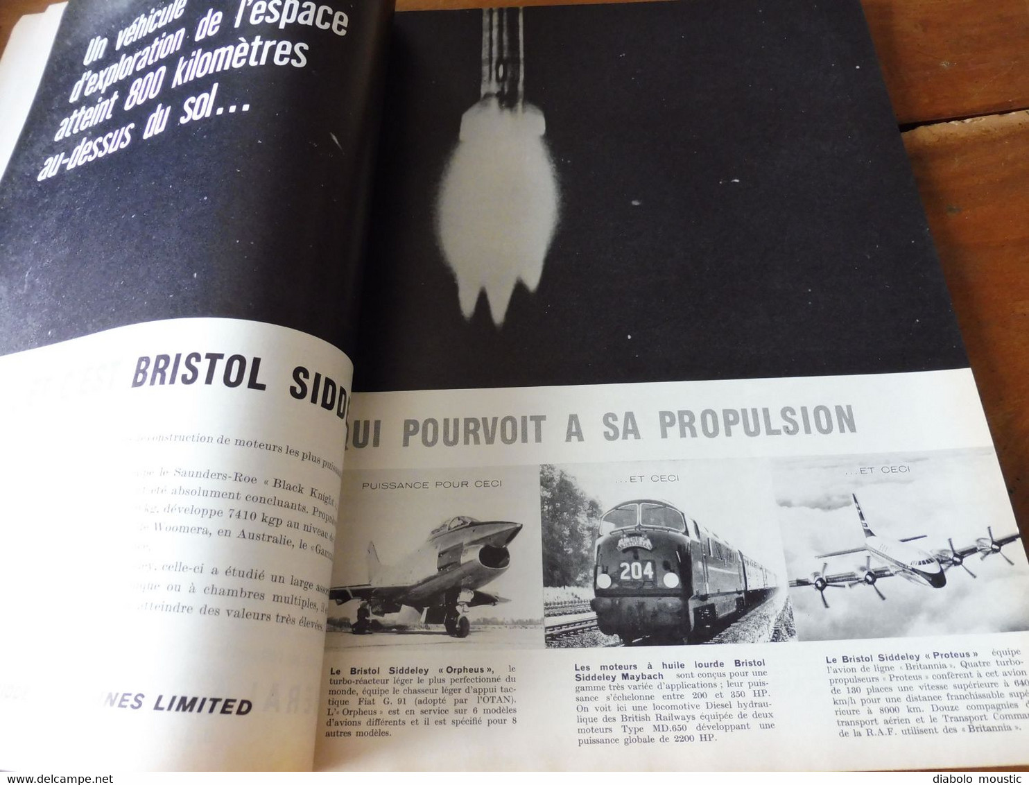 1959 INTERAVIA  - L' avion Hercules à décollage oblique; DC8; Propulsion à réaction; Le F-104 Starfighter; Fusées , etc