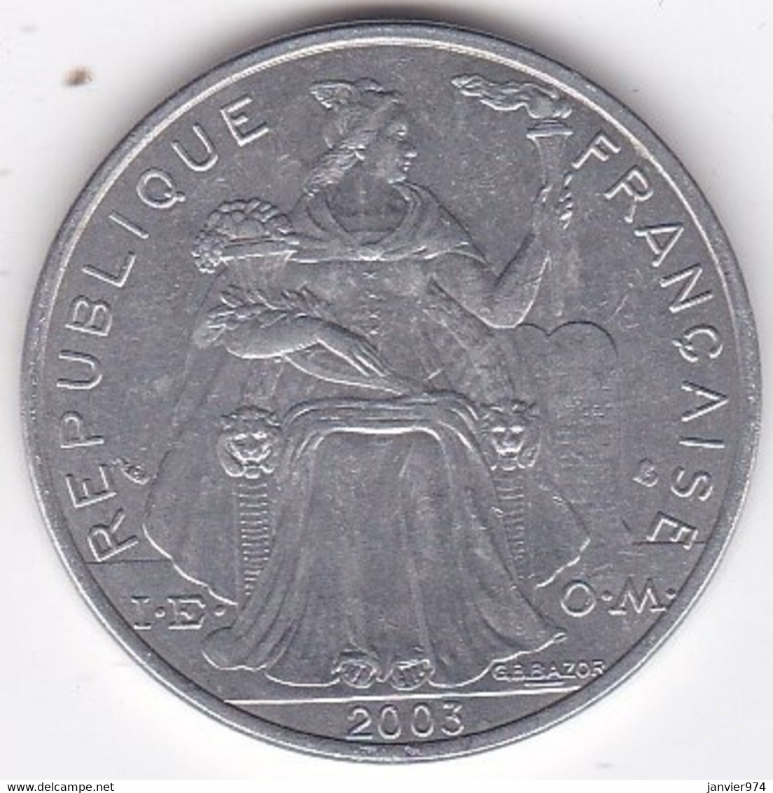 Polynésie Française . 5 Francs 2003, En Aluminium - Polinesia Francesa