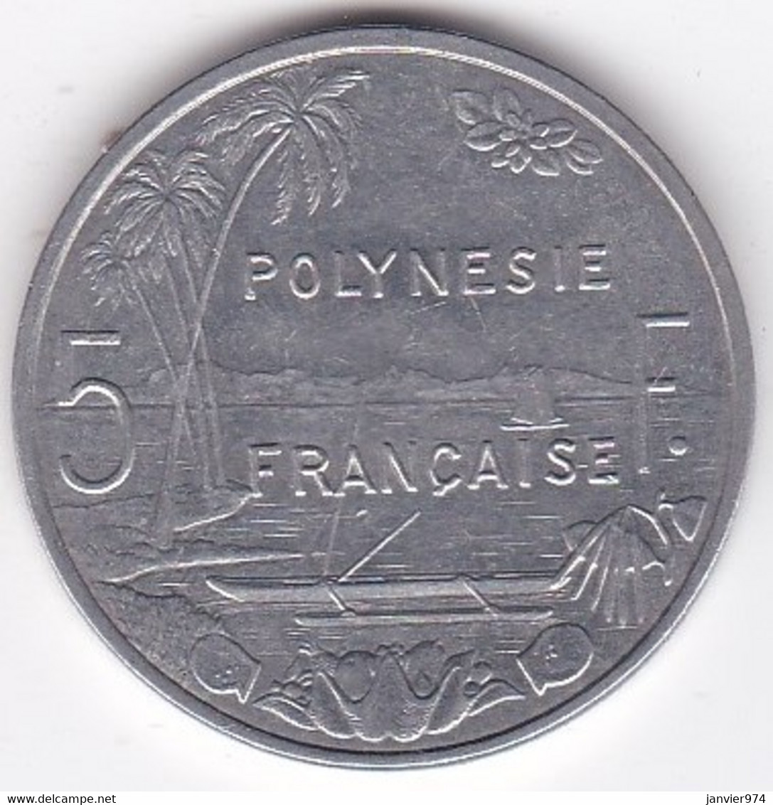 Polynésie Française . 5 Francs 2003, En Aluminium - Polynésie Française