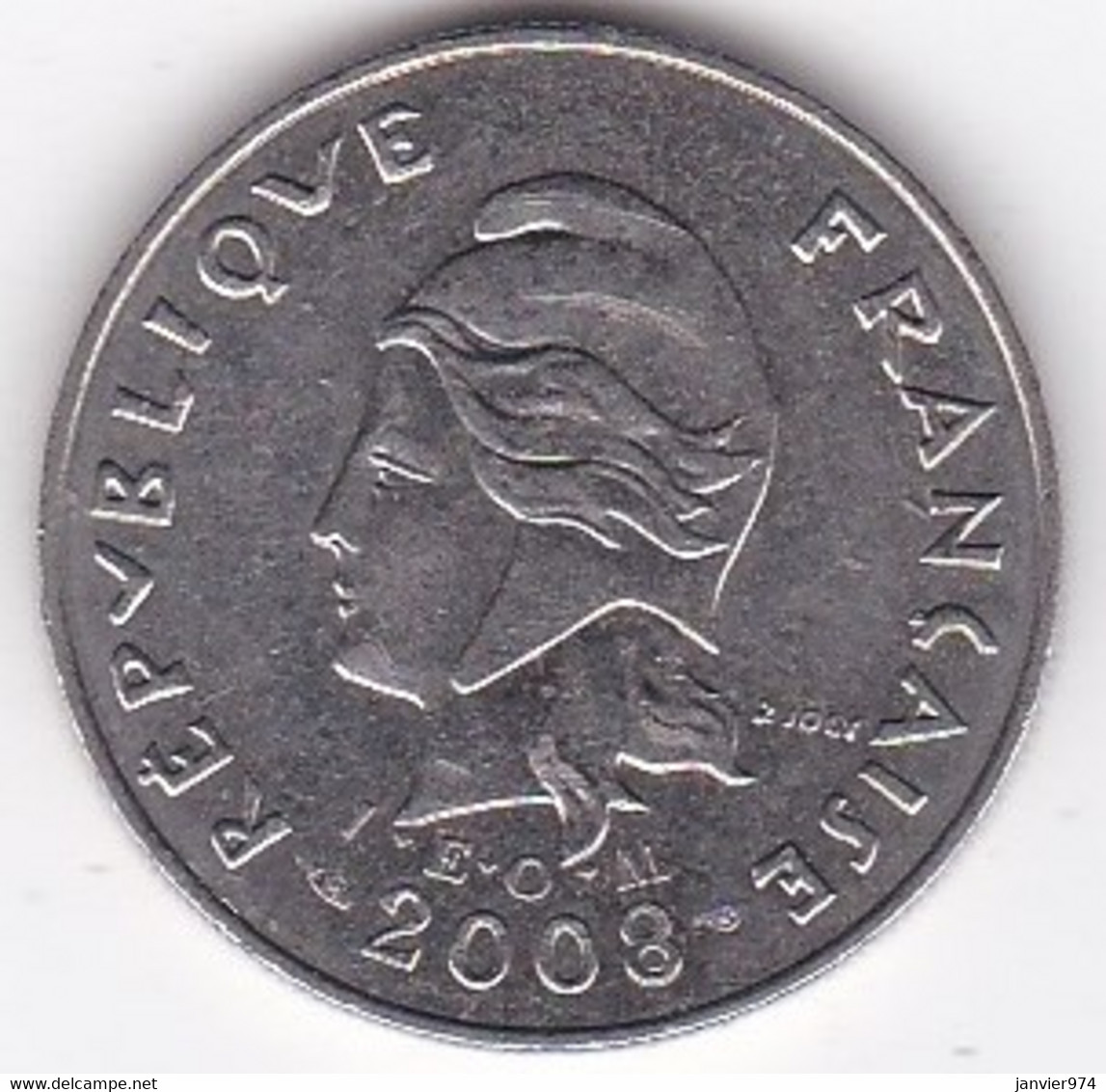 Polynésie Française. 10 Francs 2008 , En Nickel - Polynésie Française